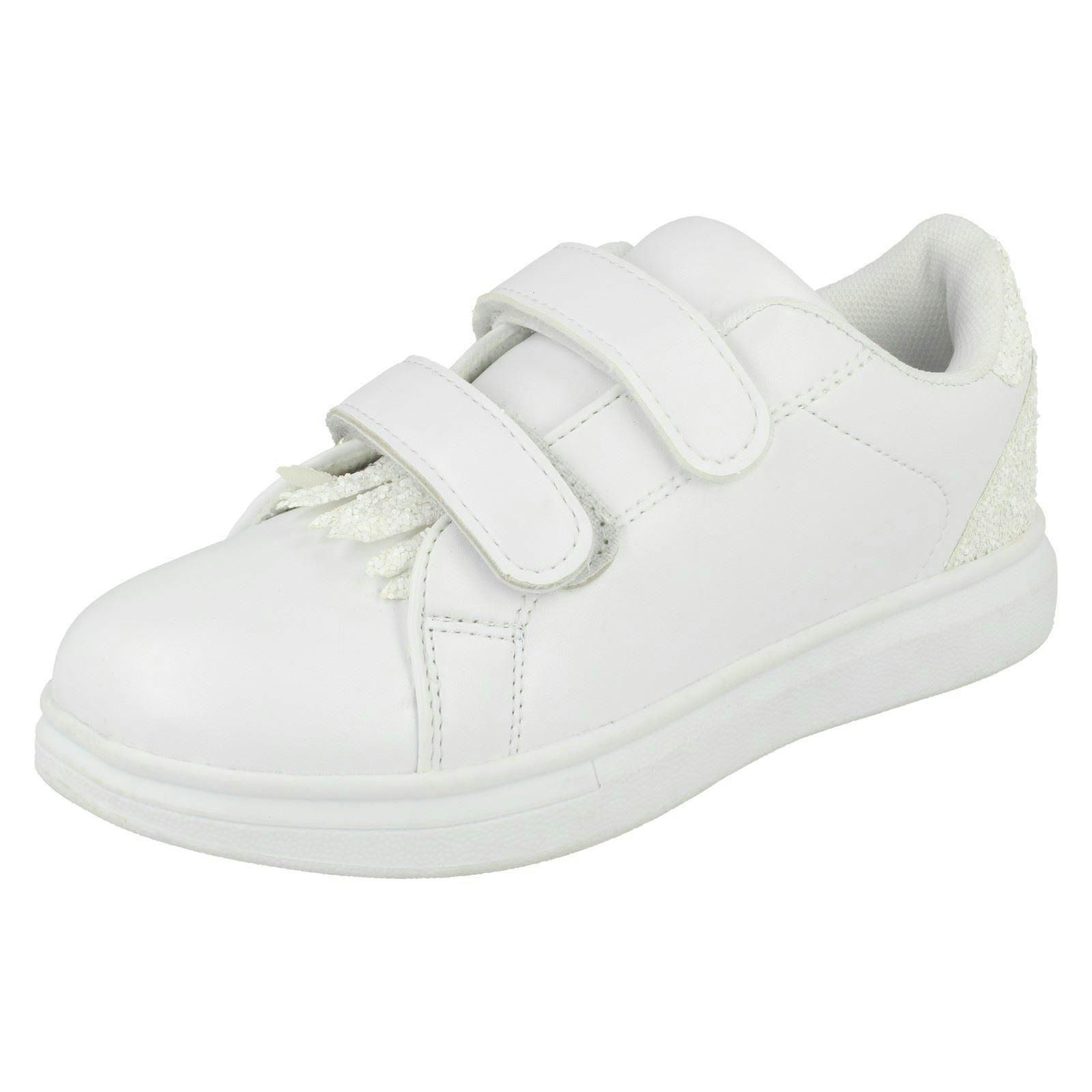 Spot On Girls White Casual Trainers - Uk 6 Infant