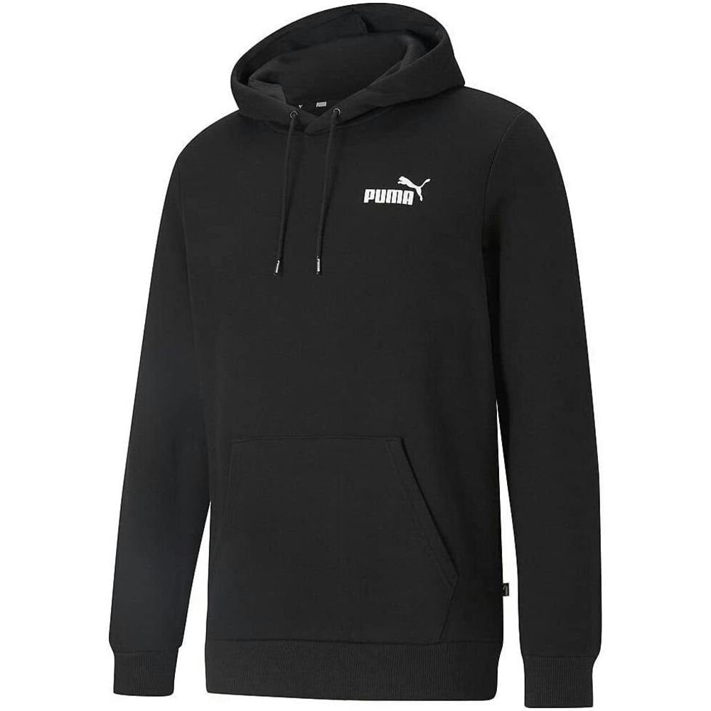 Puma Men's Black Ess Hoodie - Xs - 66% Cotton/34% Recycled Polyester