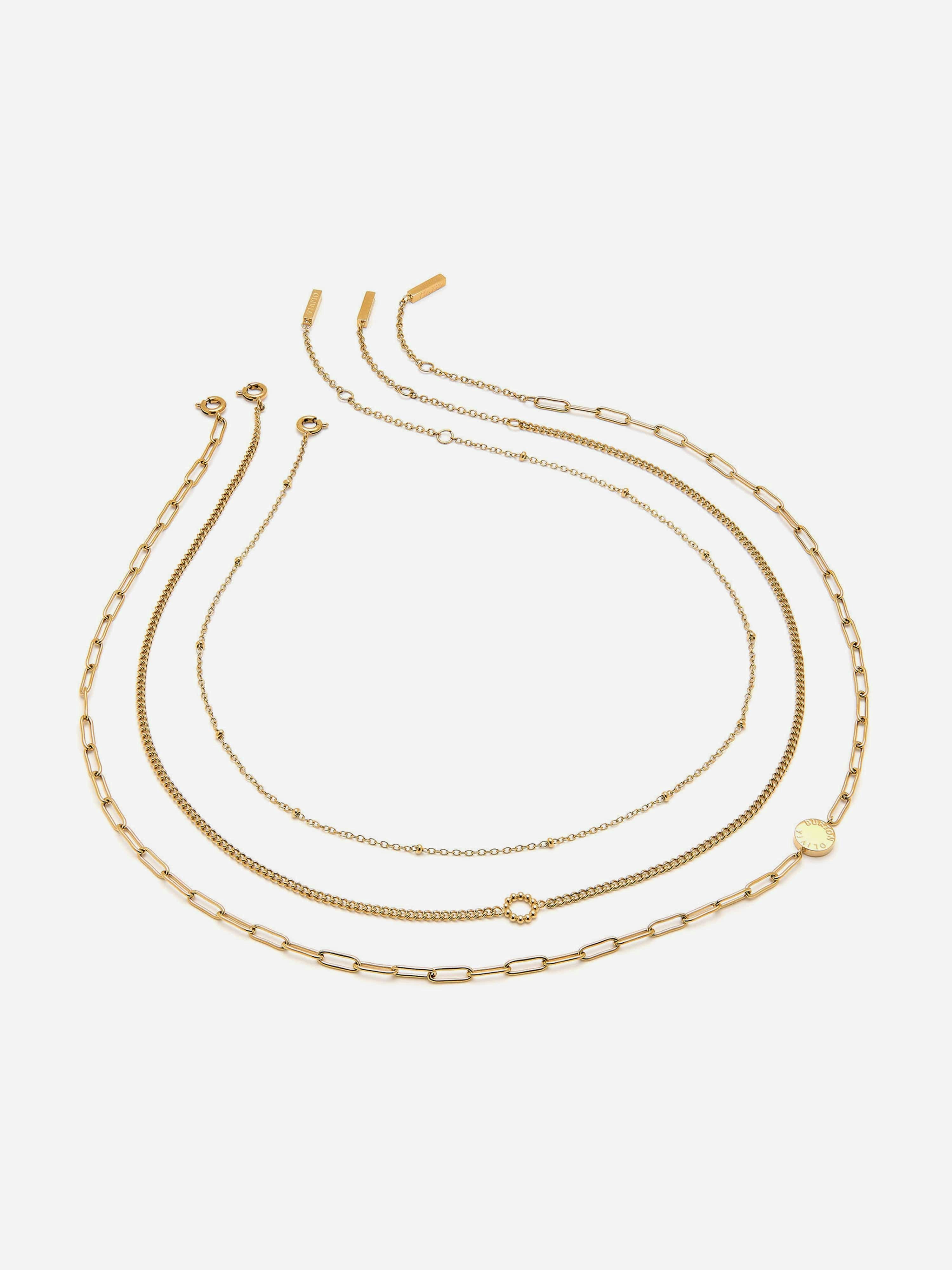 Olivia Burton Gold Illusion Stacking Necklace Set In (457Mm) - One Size