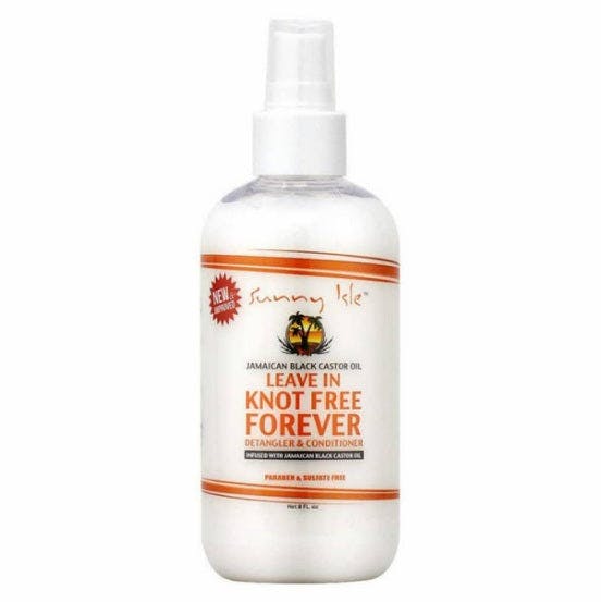 Sunny Isle Black Jamaican Castor Oil Knot Free Leave-In Detangler 8Oz