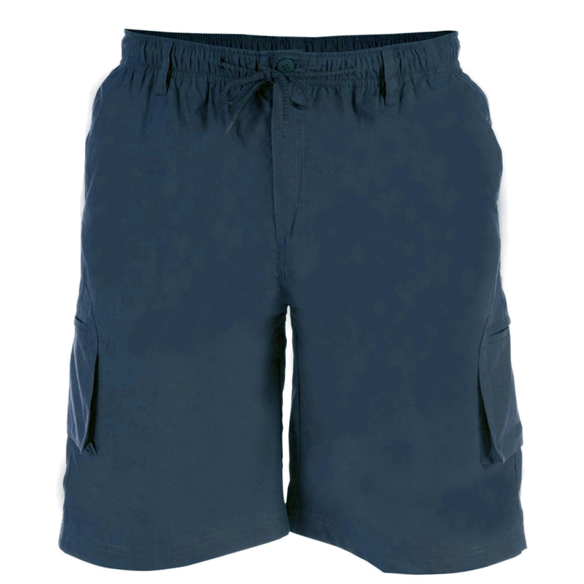Duke Men's D555 Nick Kingsize Cargo Shorts - Navy - 3XL - Navy - 65% Polyester/35% Cotton
