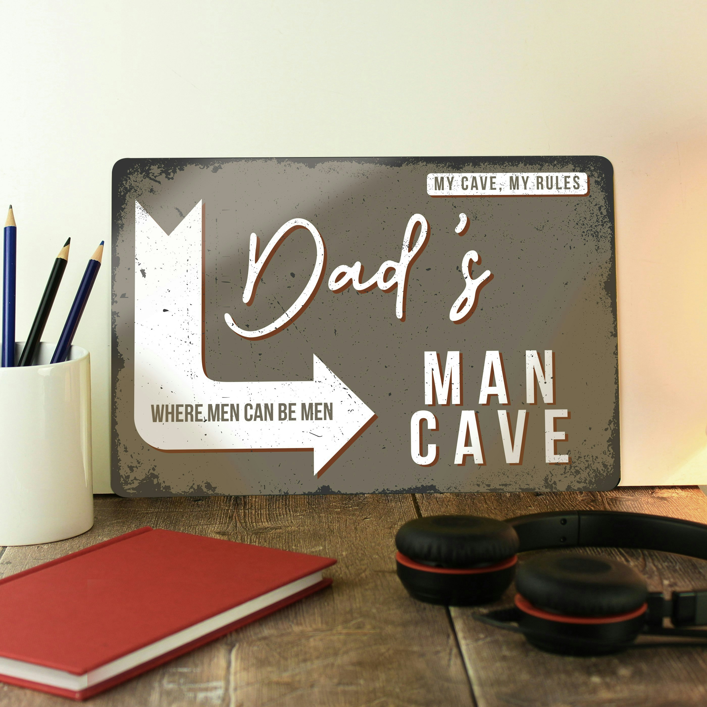 Rackhams Personalised Man Cave Metal Sign