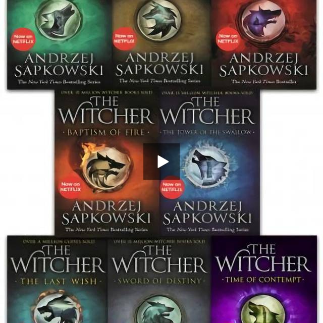 Gollancz Andrzej Sapkowski Witcher Series Collection 8 Books Set Season Of Storms Inc The Last Wish - Netflix