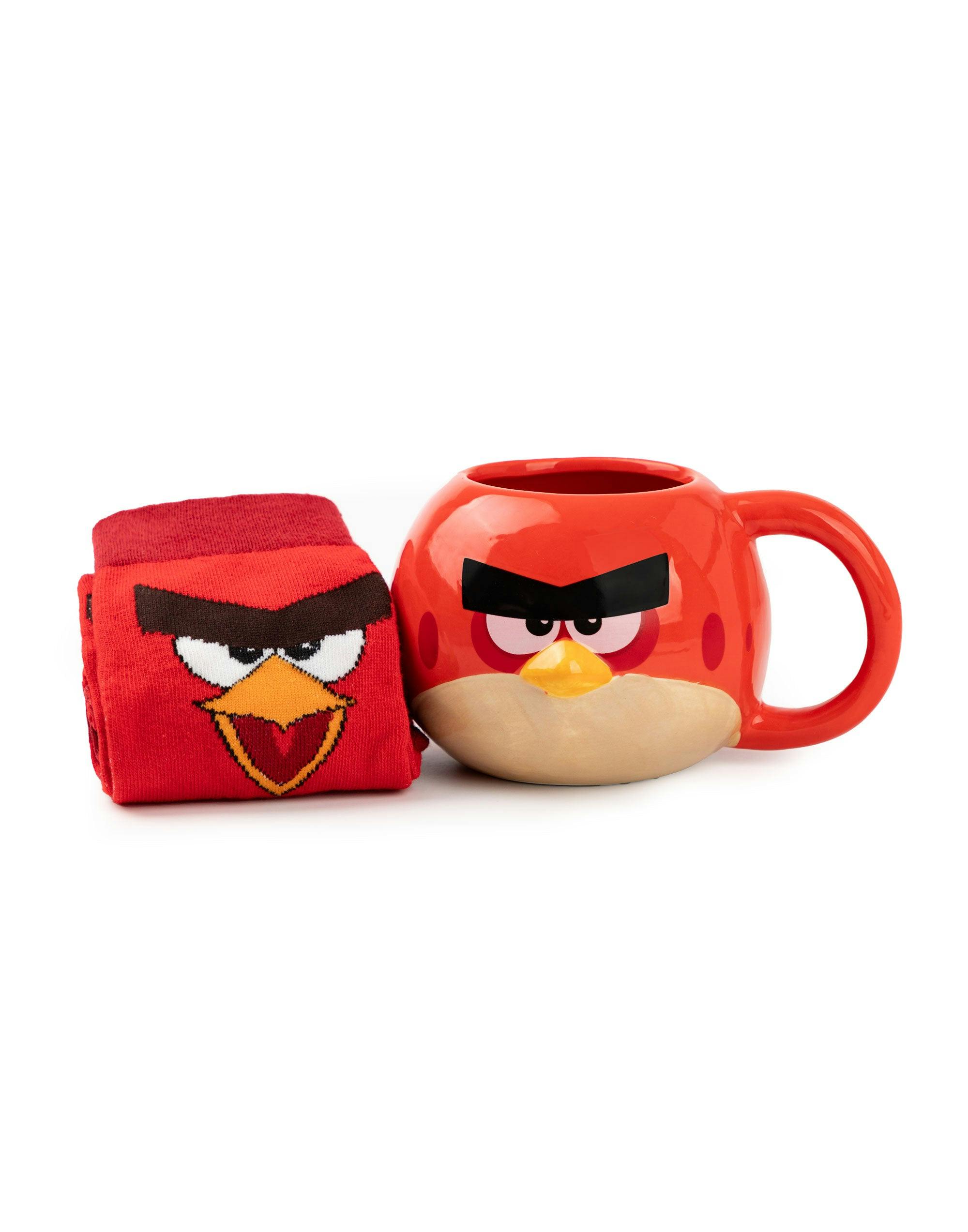 Vanilla Underground Women's Red Angry Birds Character Mug And Sock Gift Set (One Size)