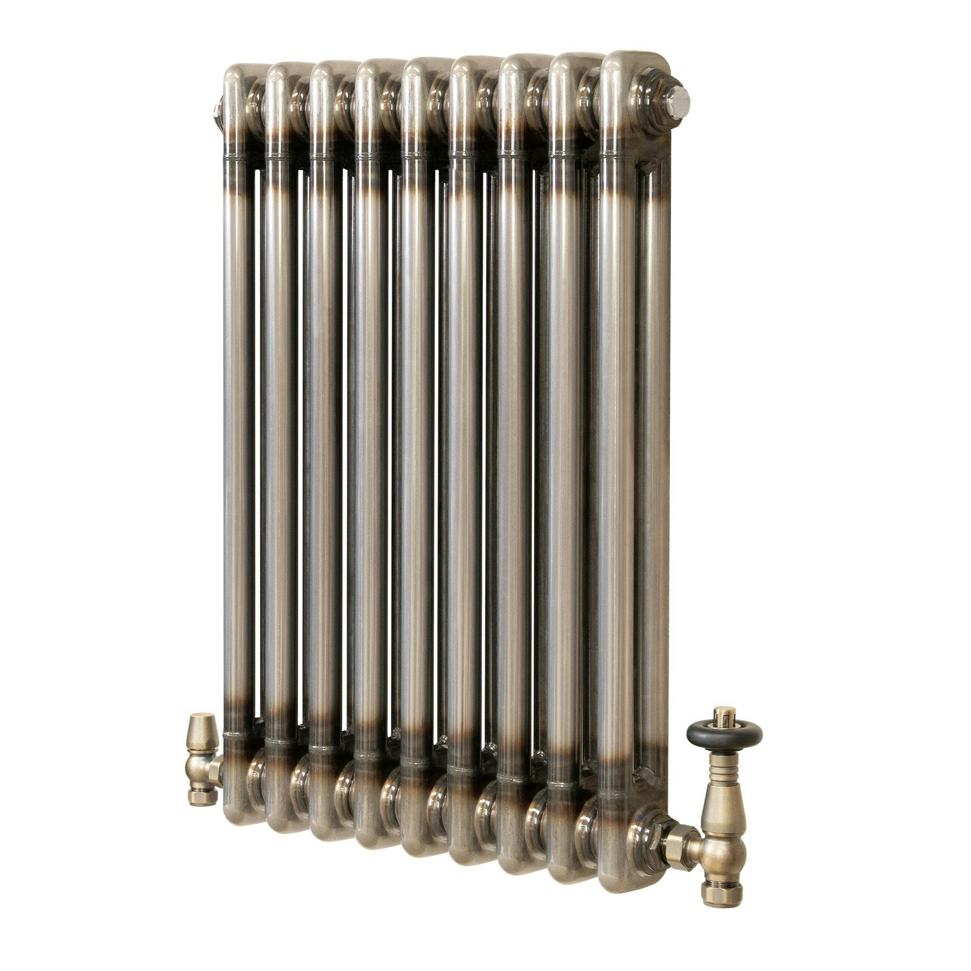 Monster Shop Raw Metal Radiators With Valves - Raw Metal / 9.2Cm / 60Cm / 42.5Cm - Image 2