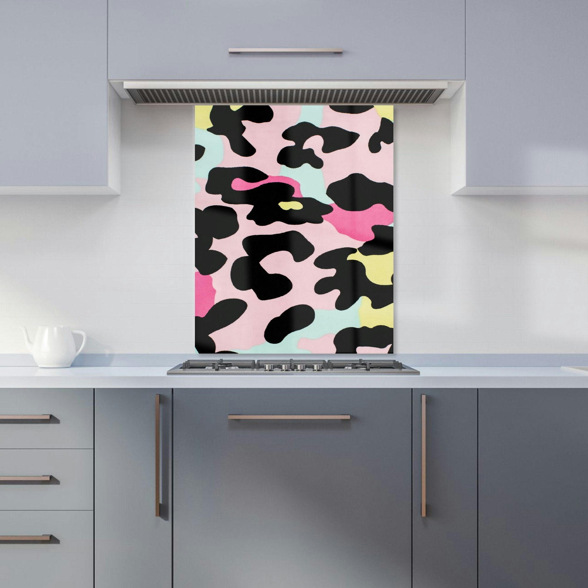 Warren Reed - Designer Colourful Leopard Print Kitchen Splashback - W600mm X H750mm