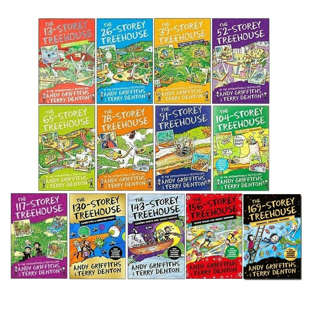 Macmillan The Treehouse Series 1-13 Books Collection Set By Andy Griffiths & Terry Denton