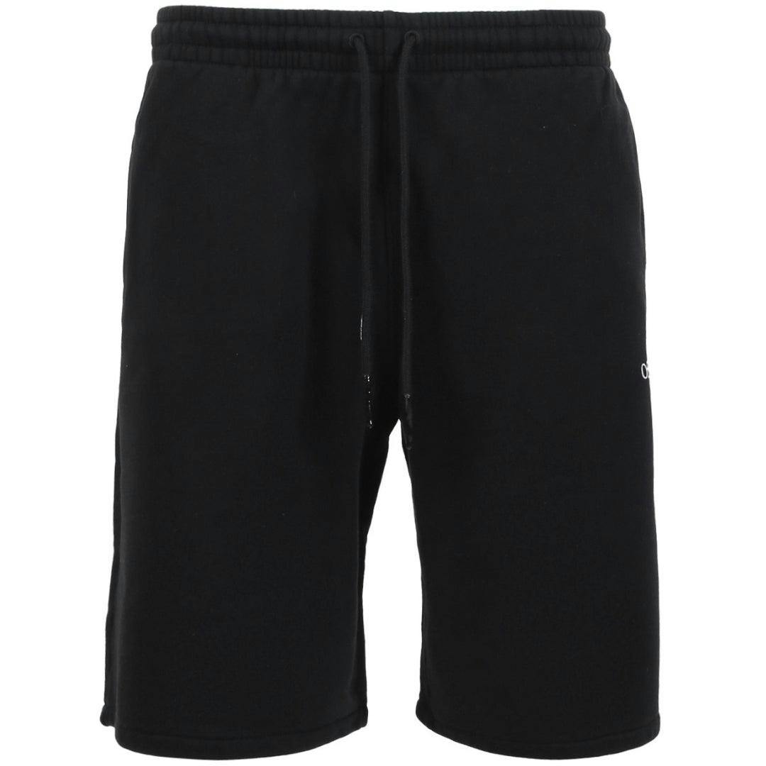 Off-White Unisex White/Black Off- Adult Caravaggio Sweat Shorts - Xs - 100% Cotton