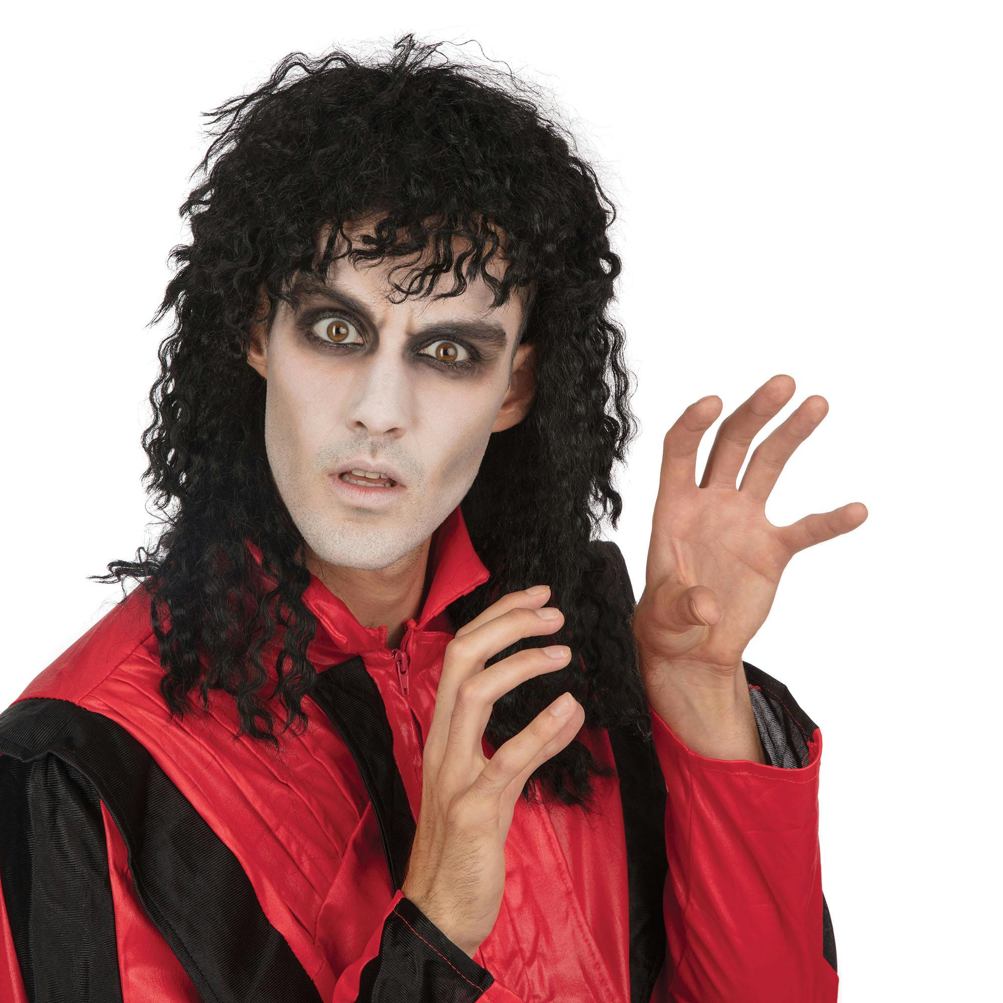 Bristol Novelty Men's Black Weird Guy Wig - One Size