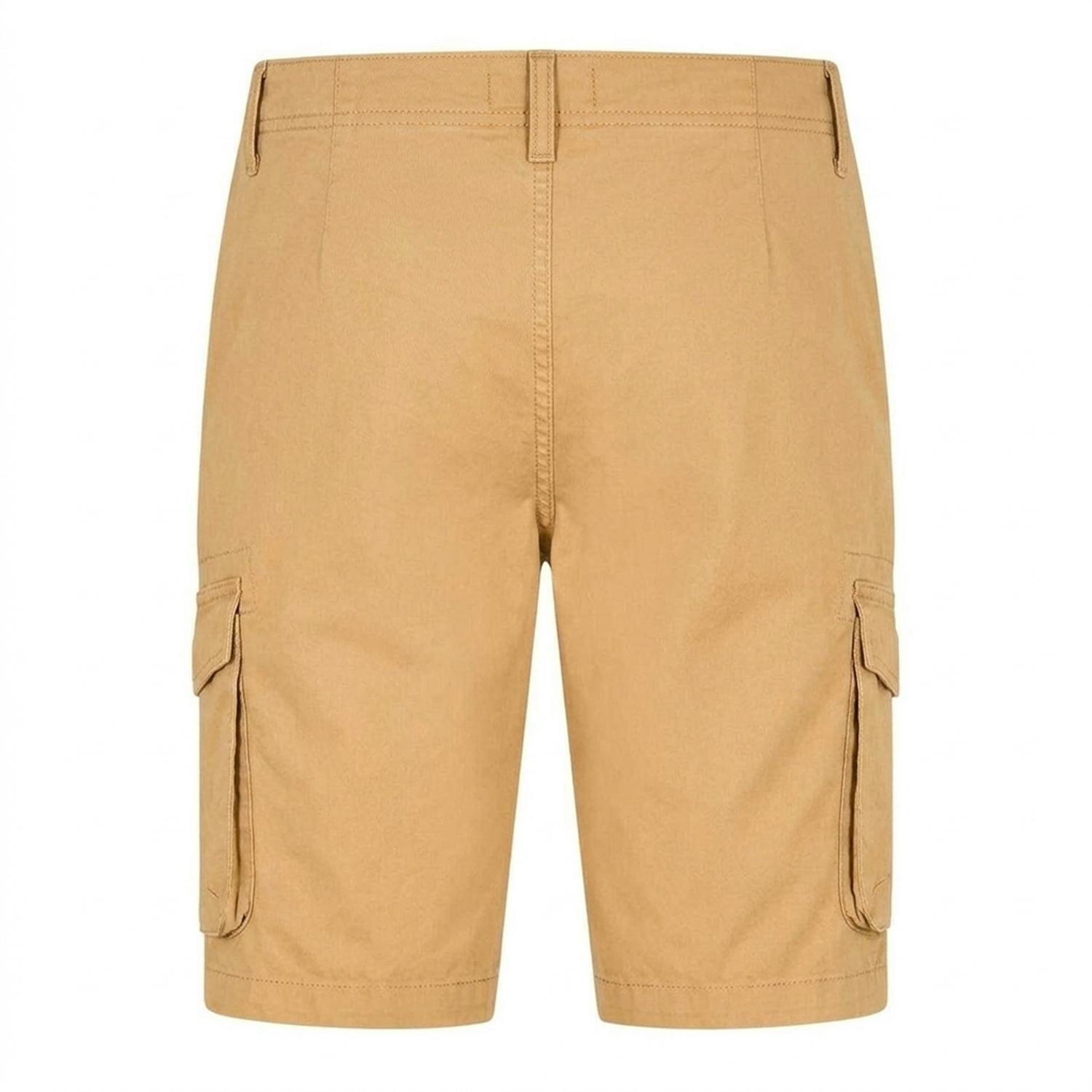 Timberland Men's Twill Casual Cargo Shorts - Wheat - 32R - Wheat - 100% Mixed