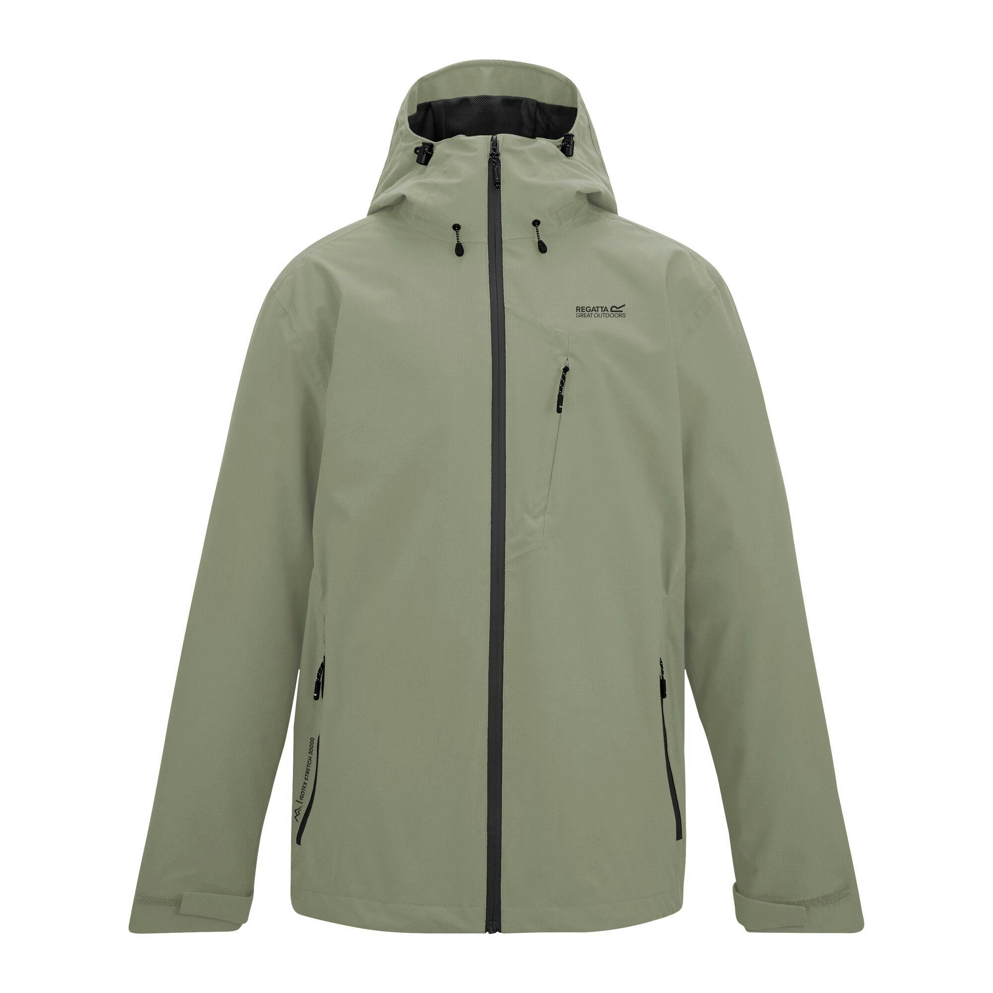Regatta Men's Light Oklarna Waterproof Jacket - Sage - Xl - Sage - 100% Mixed