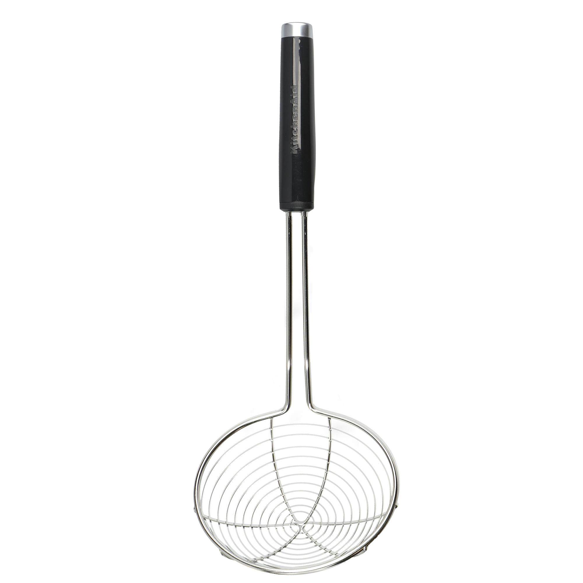Rackhams Black Stainless Steel Skimmer - Stainless Steel - Skimming Spoon