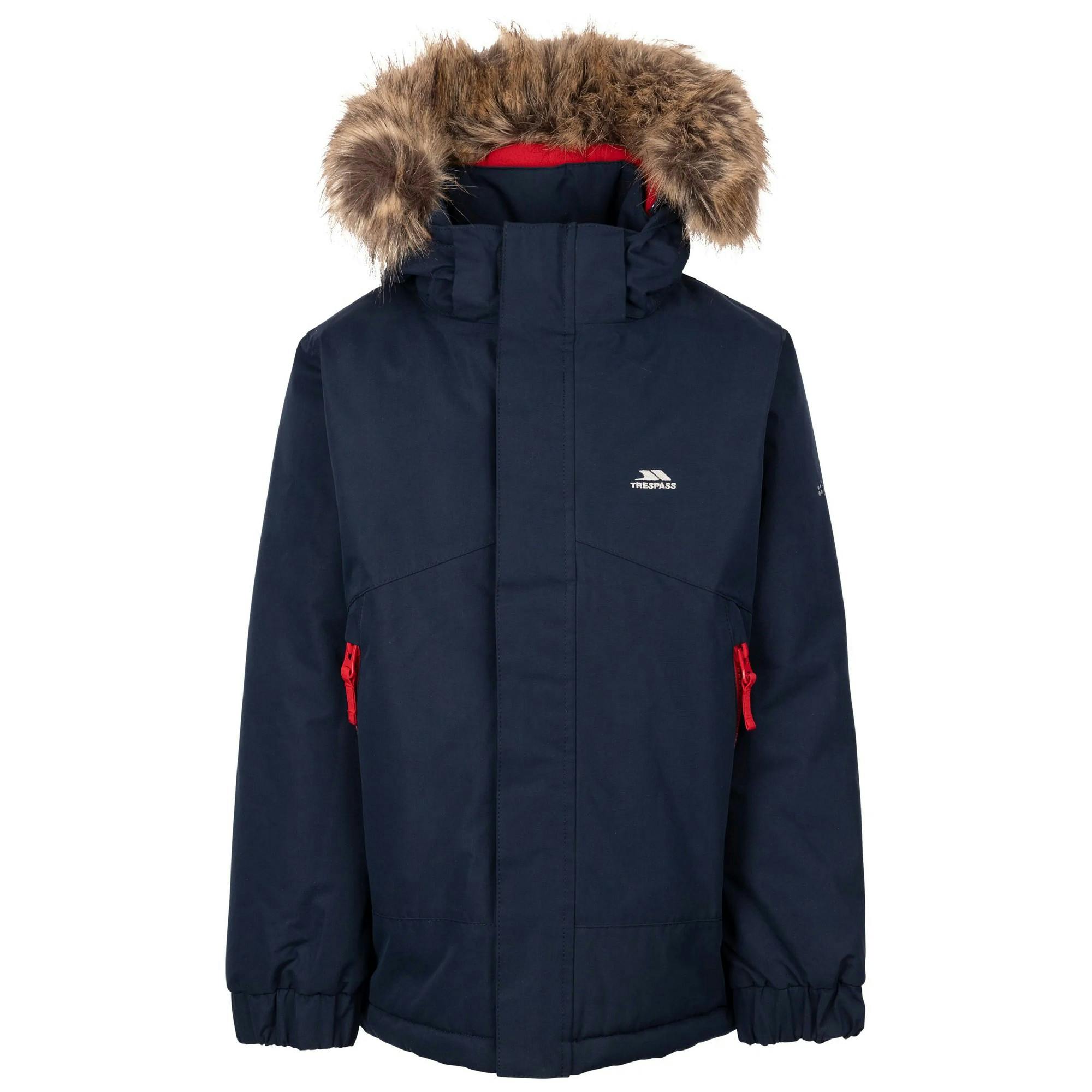 Trespass Childrens/Kids Wyald Waterproof Jacket - Navy - Navy - 9-10 Years - 100% Polyester