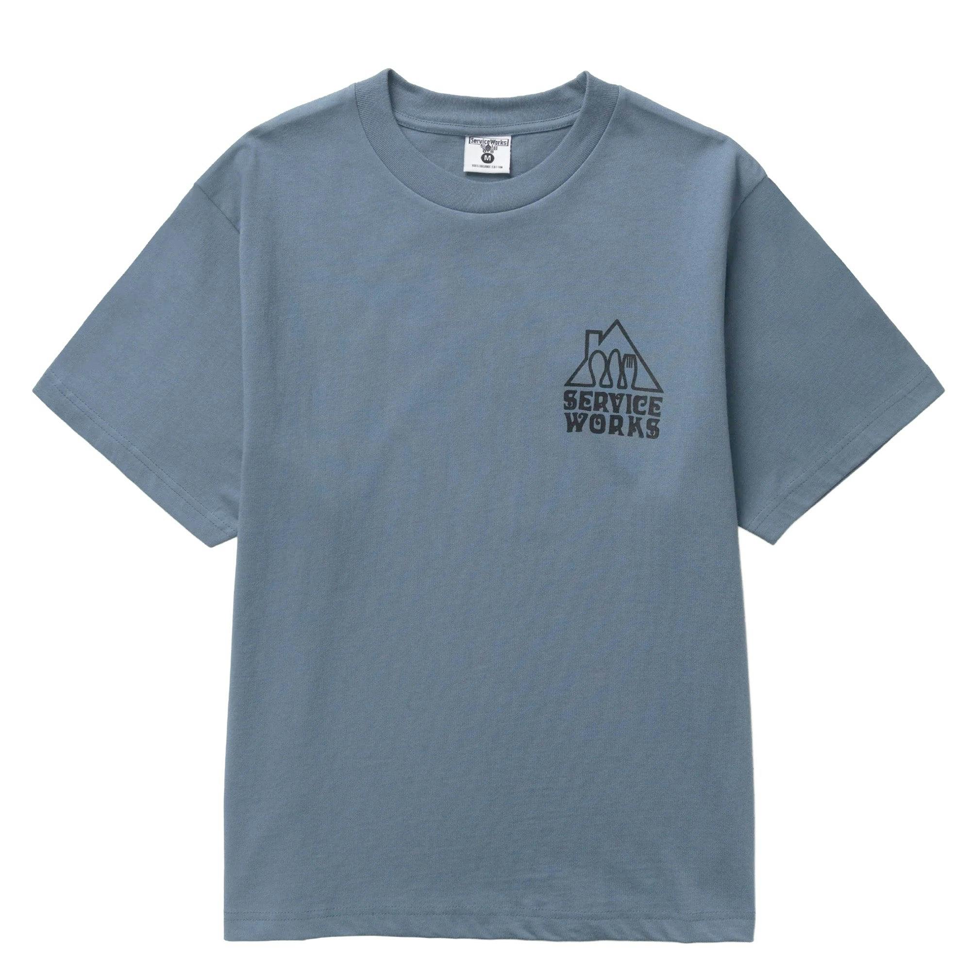 Service Works Home Comforts T-Shirt - Slate - Medium