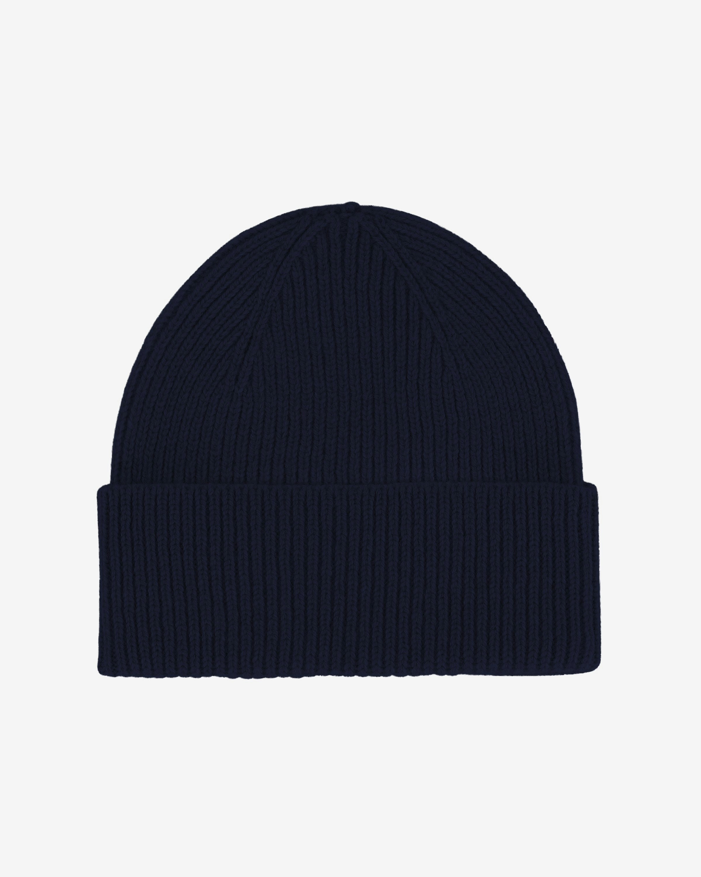 Colorful Standard Unisex Blue Merino Wool Beanie - Navy - Navy - One Size