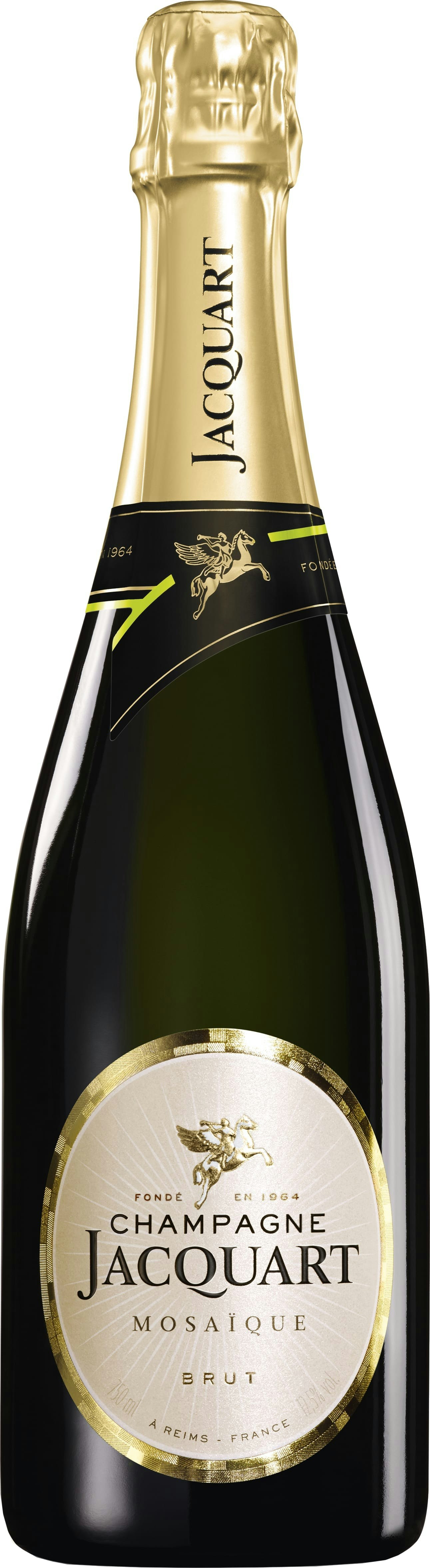 Various Wine Light/Golden/Yellow Champagne Jacquart Champagne Brut Mosaique 75Cl Nv - Pack Of 6
