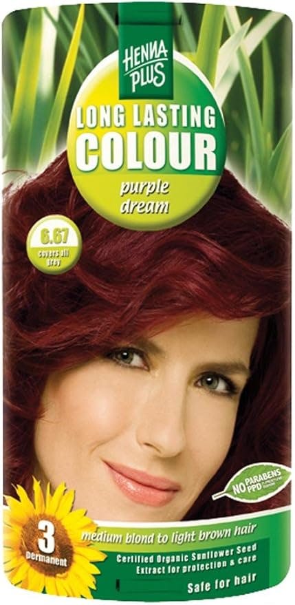 Henna Plus Purple Hennaplus Long Lasting Colour 6.67 Dream