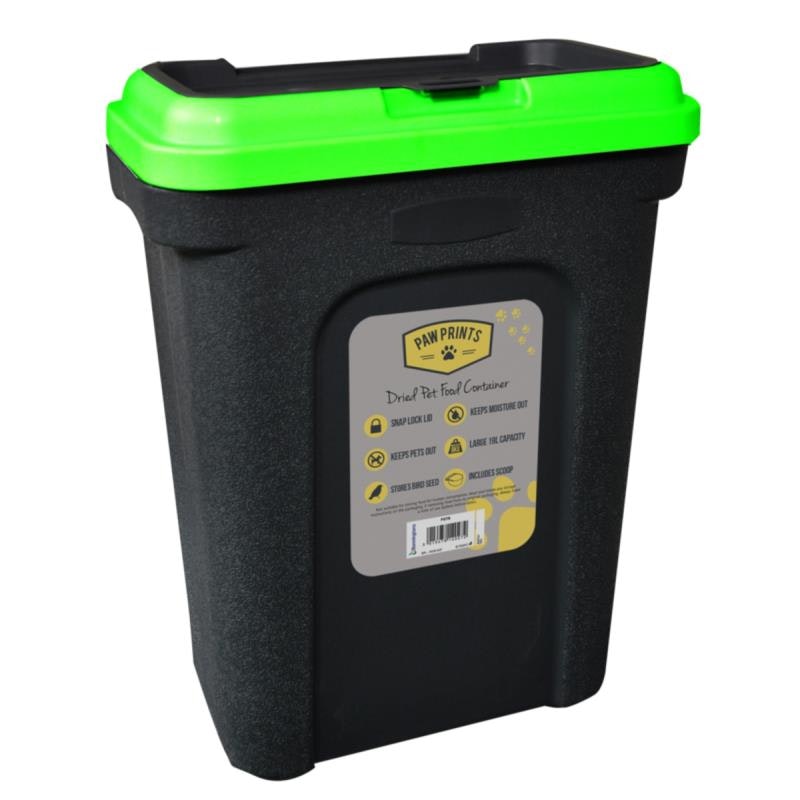 Rackhams 30 Litre Plastic Cat / Dog / Pet Or Bird Food Storage Tub / Container