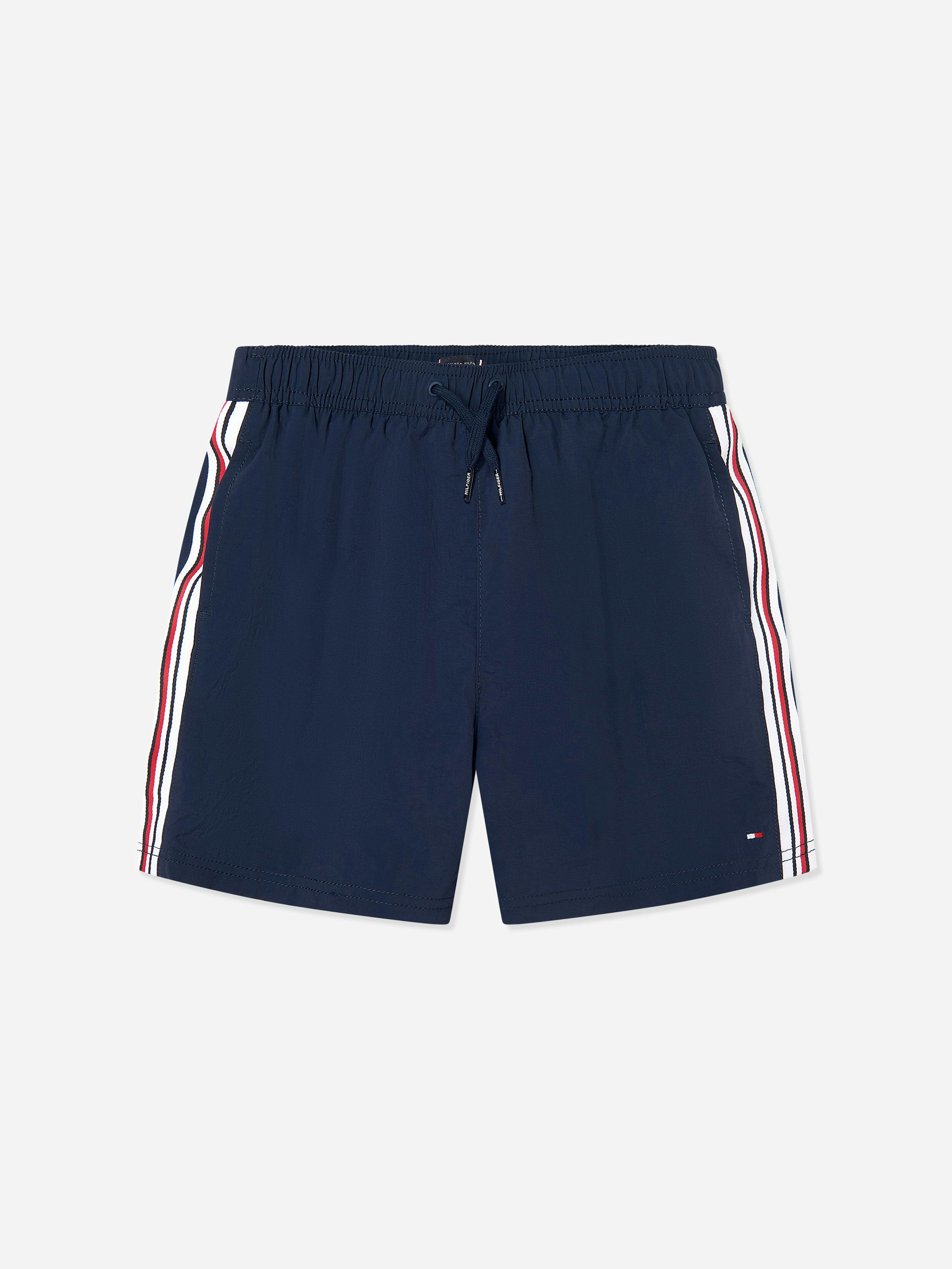 Tommy Hilfiger Boys Medium Drawstring Swim Shorts In Navy - Navy - 14 - 16 Yrs