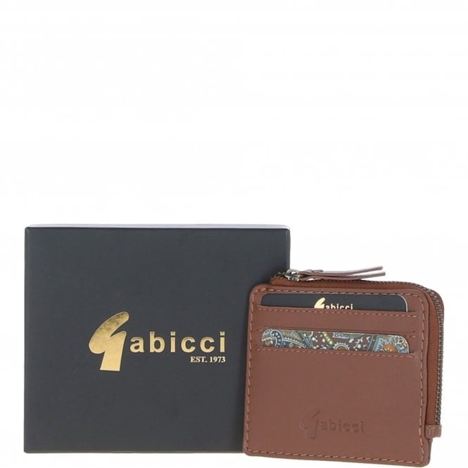 Gabicci Real Leather Card Holder: Gb-805 - Tan - One Size - Leather