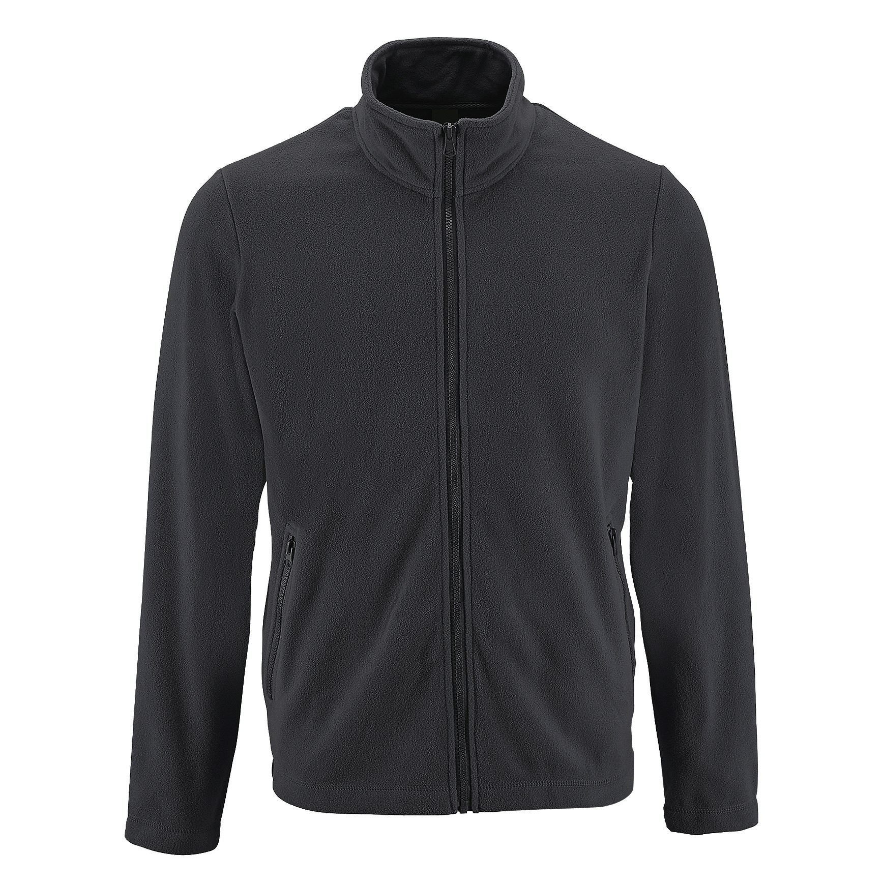 Sol's Men's Charcoal Norman Fleece Jacket In | Size: Large - Image 2