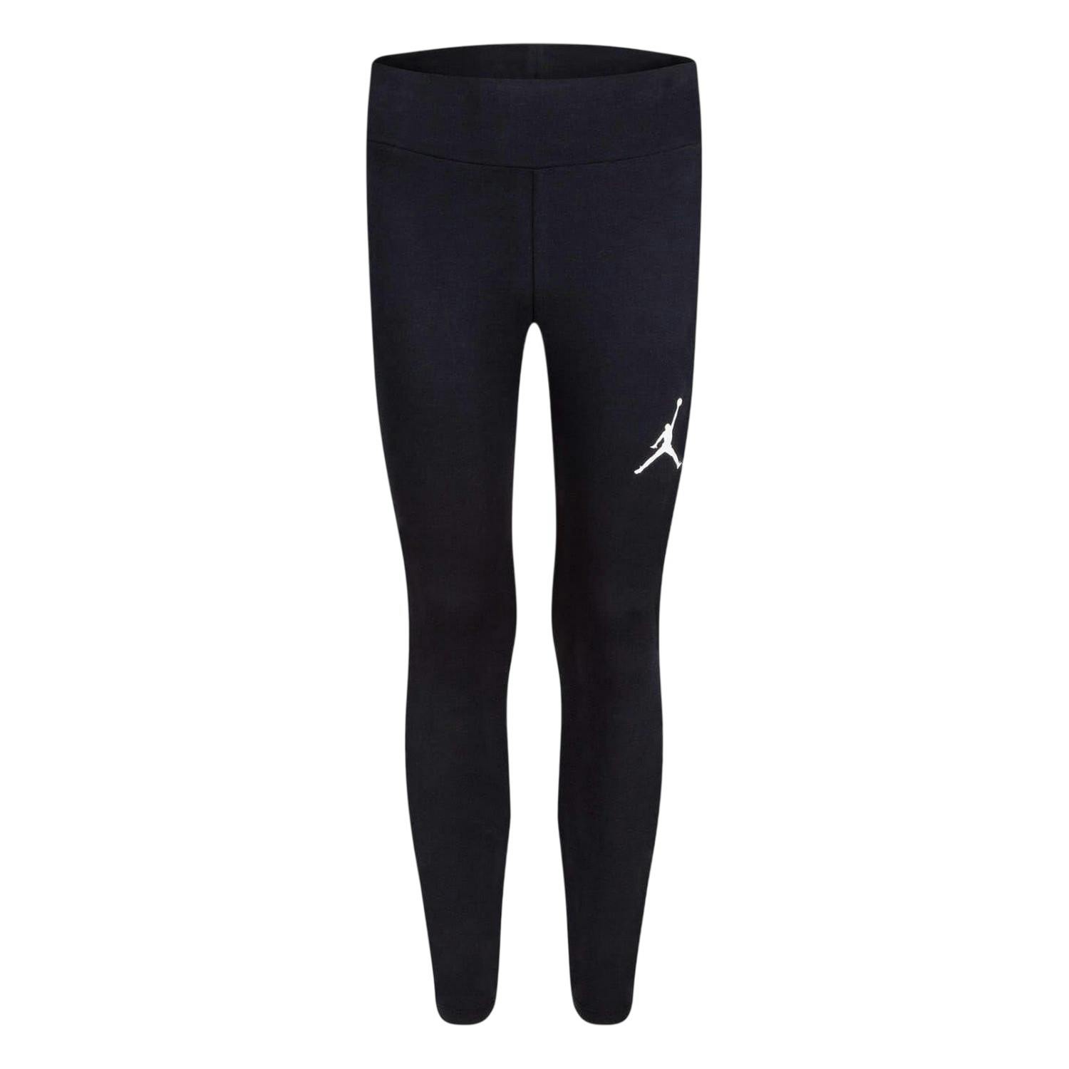 Nike Girls Black/White Air Jordan Tights - 13 Years - 100% Polycotton