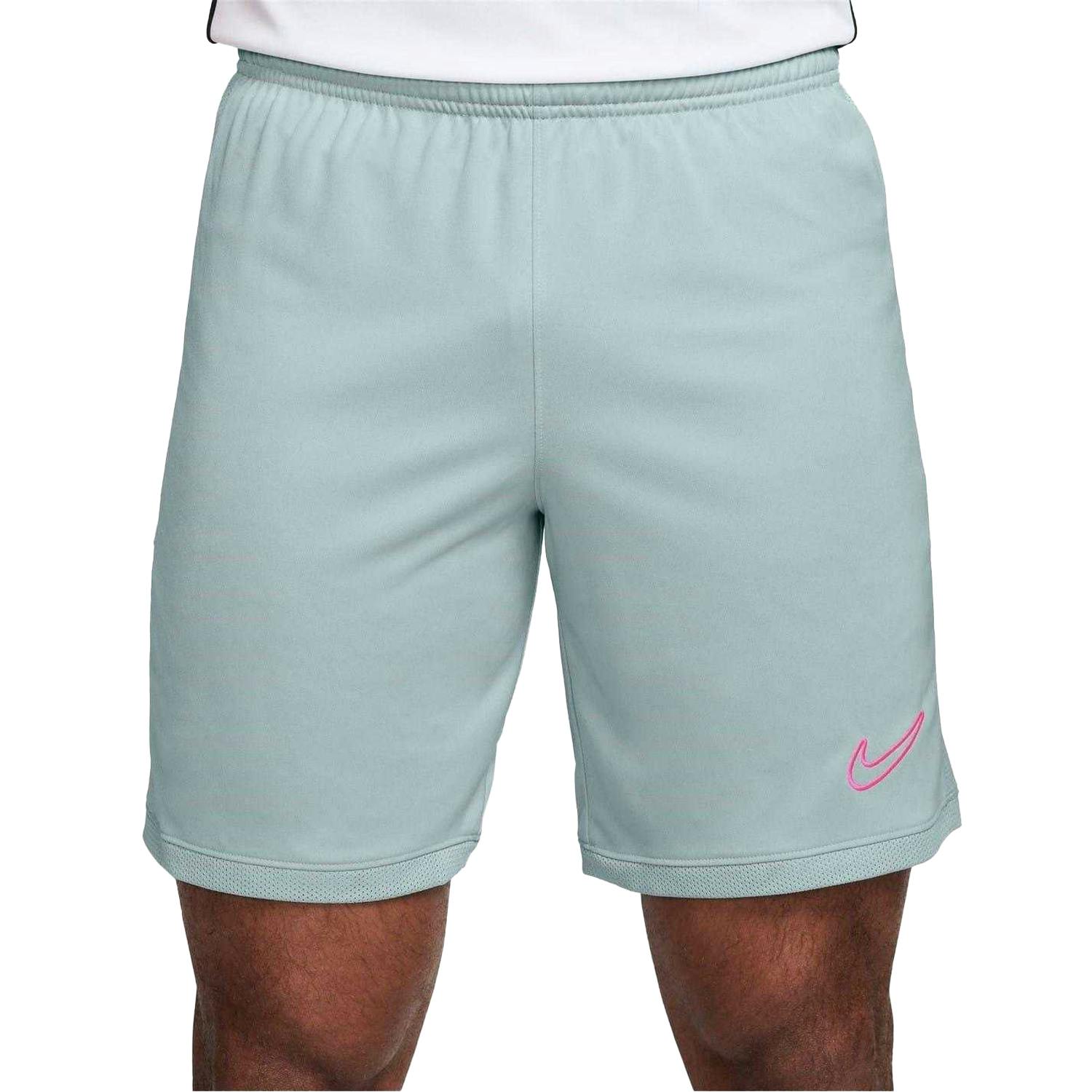 Nike Men's Grey/Pink Academy Shorts - Xxl - 100% Polyester