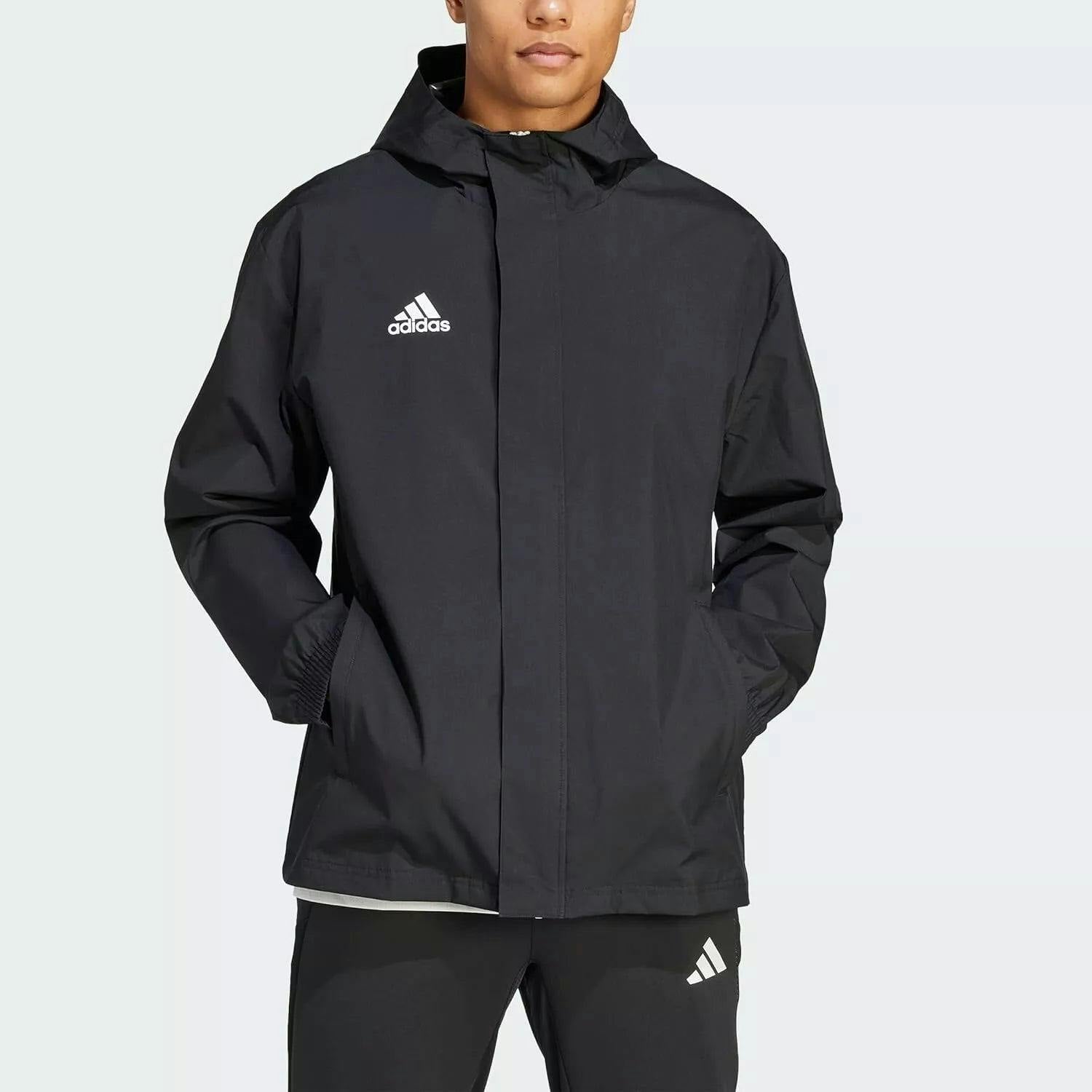 Adidas Men's Entrada 22 All Weather Rain Jacket Waterproof Coat Ik4010 - Xs