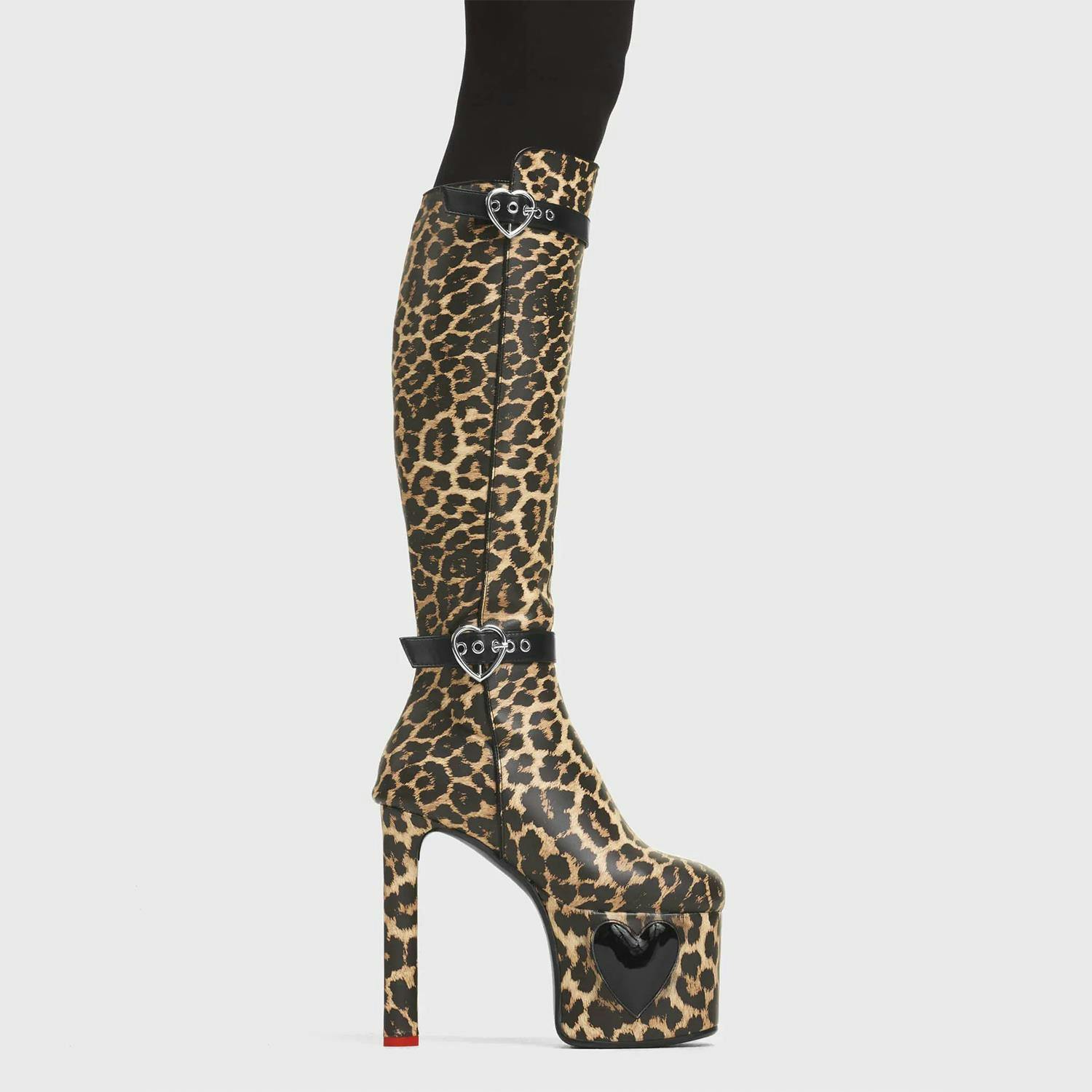 Lamoda Brown Fuzzy Leopard Print Flats With Cushioned Comfort For Everyday - Uk4