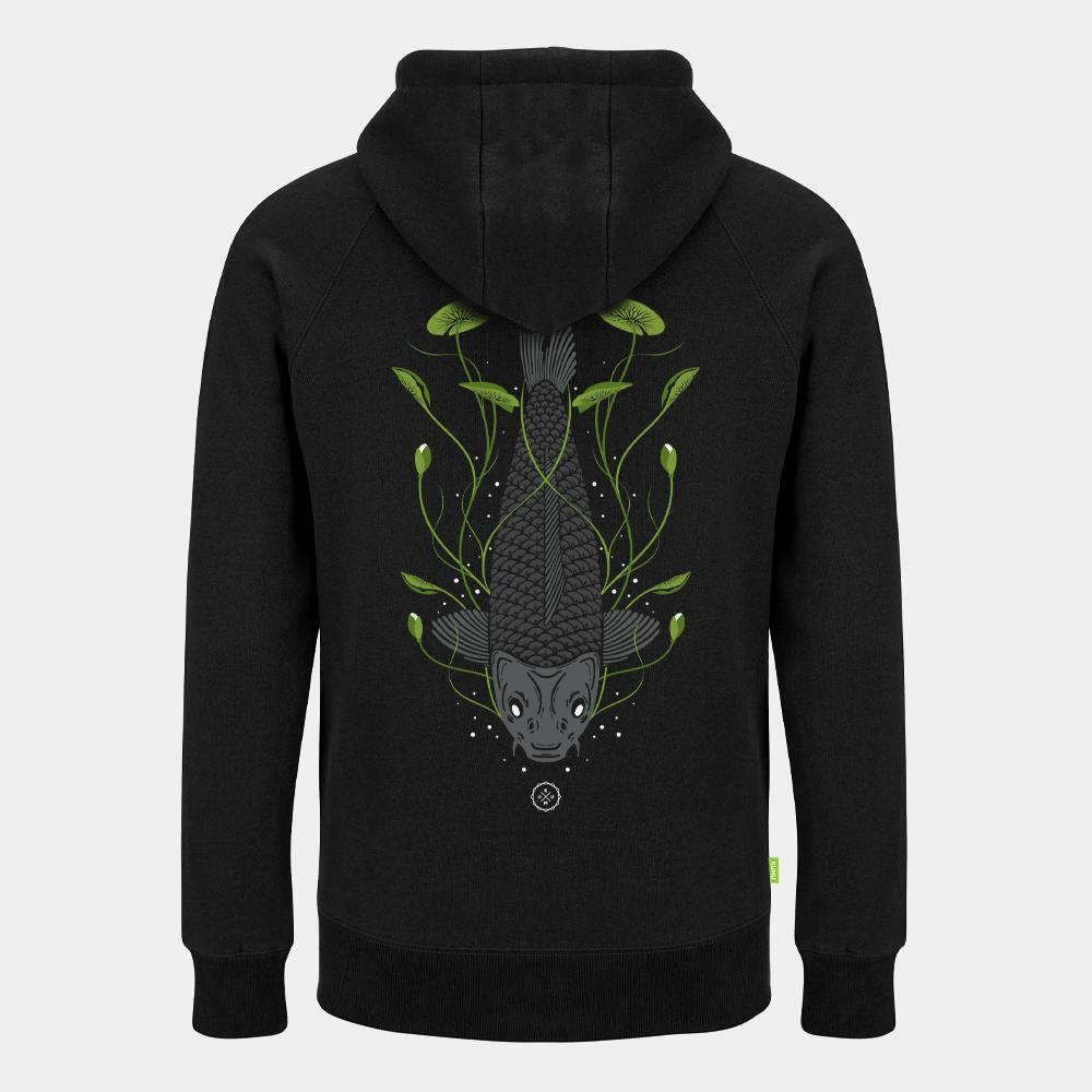 Kumu Green/Grey Tails Up Hoodie - L