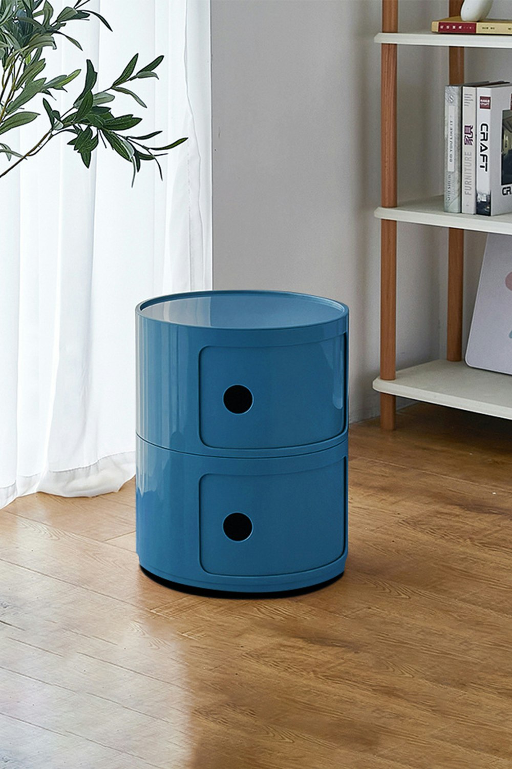 Rackhams Blue Multi-Tiered Plastic Storage Drawer Unit