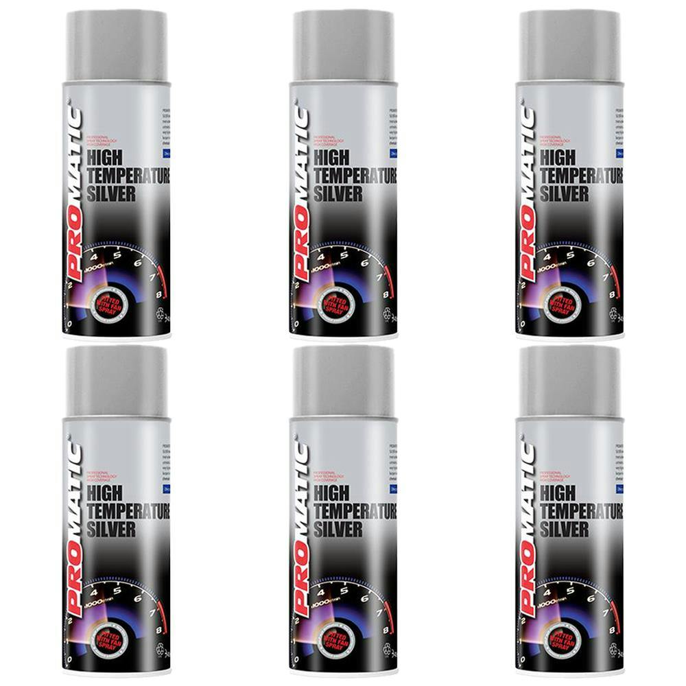 Rackhams Silver 3X Promatic High Temperature Spray Paint 400Ml - Image 10