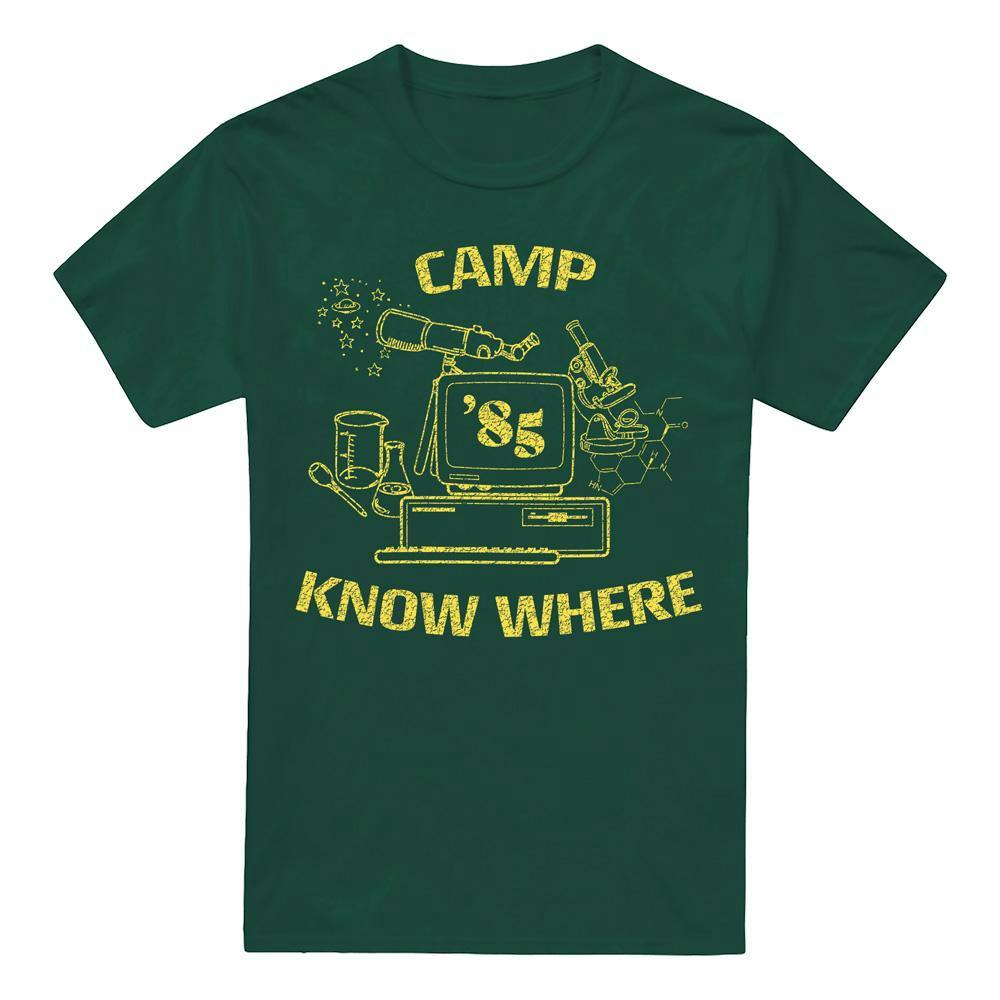 Stranger Things Men's Green Camp Know Where 1989 T-Shirt - Hunter - Xxl - Hunter