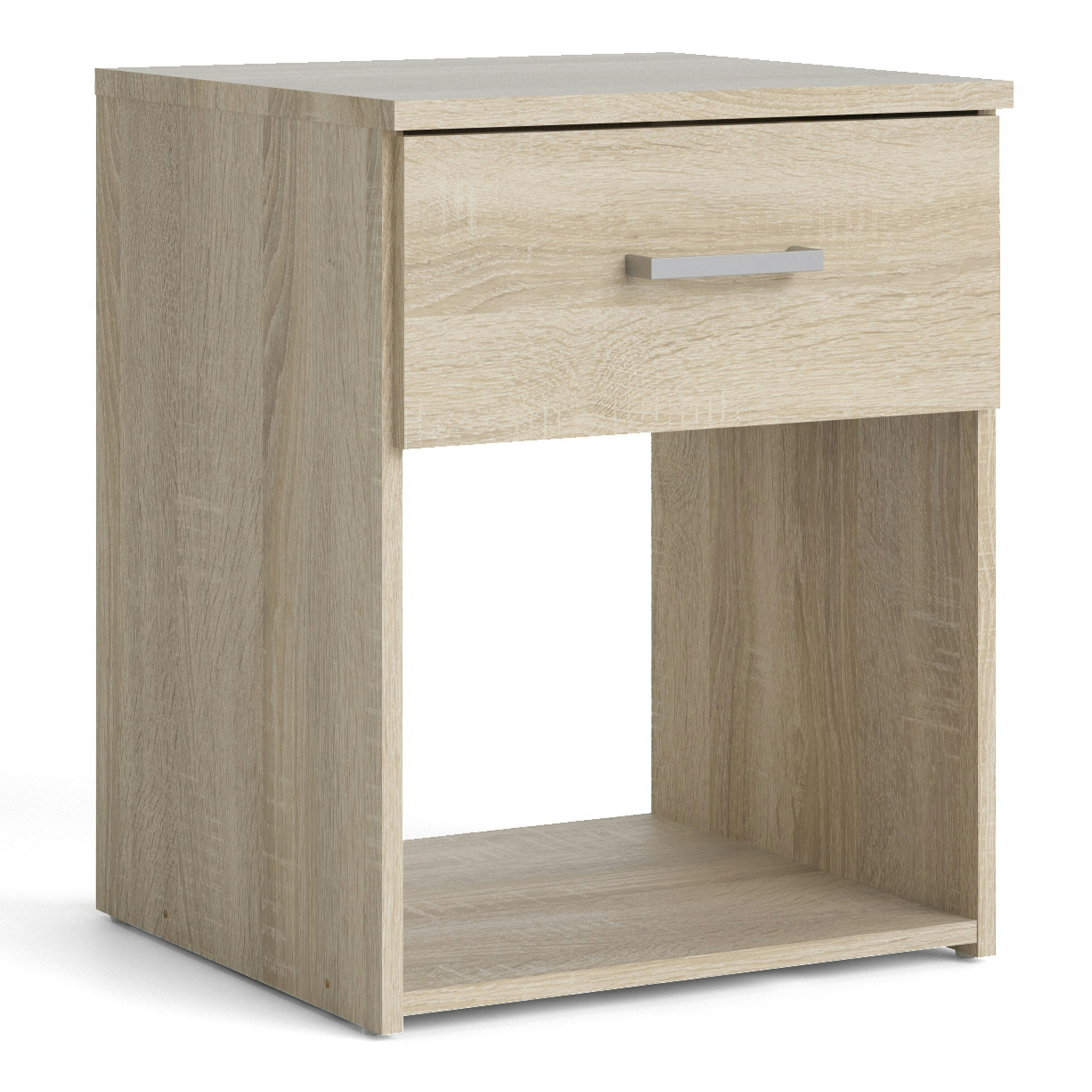 Rackhams Brown Space Bedside 1 Drawer In Oak - Manufactured Wood - 1