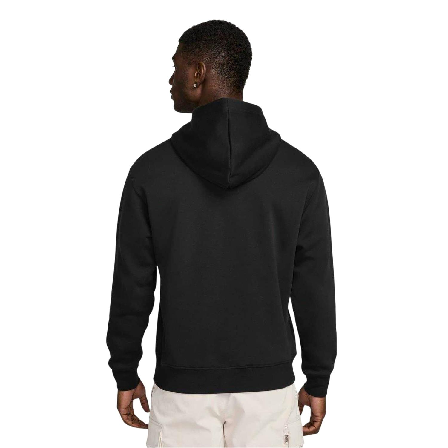 Nike Men's Black/White Air Jordan Essential Fleece Pullover Hoodie - Xl - 100% Mixed