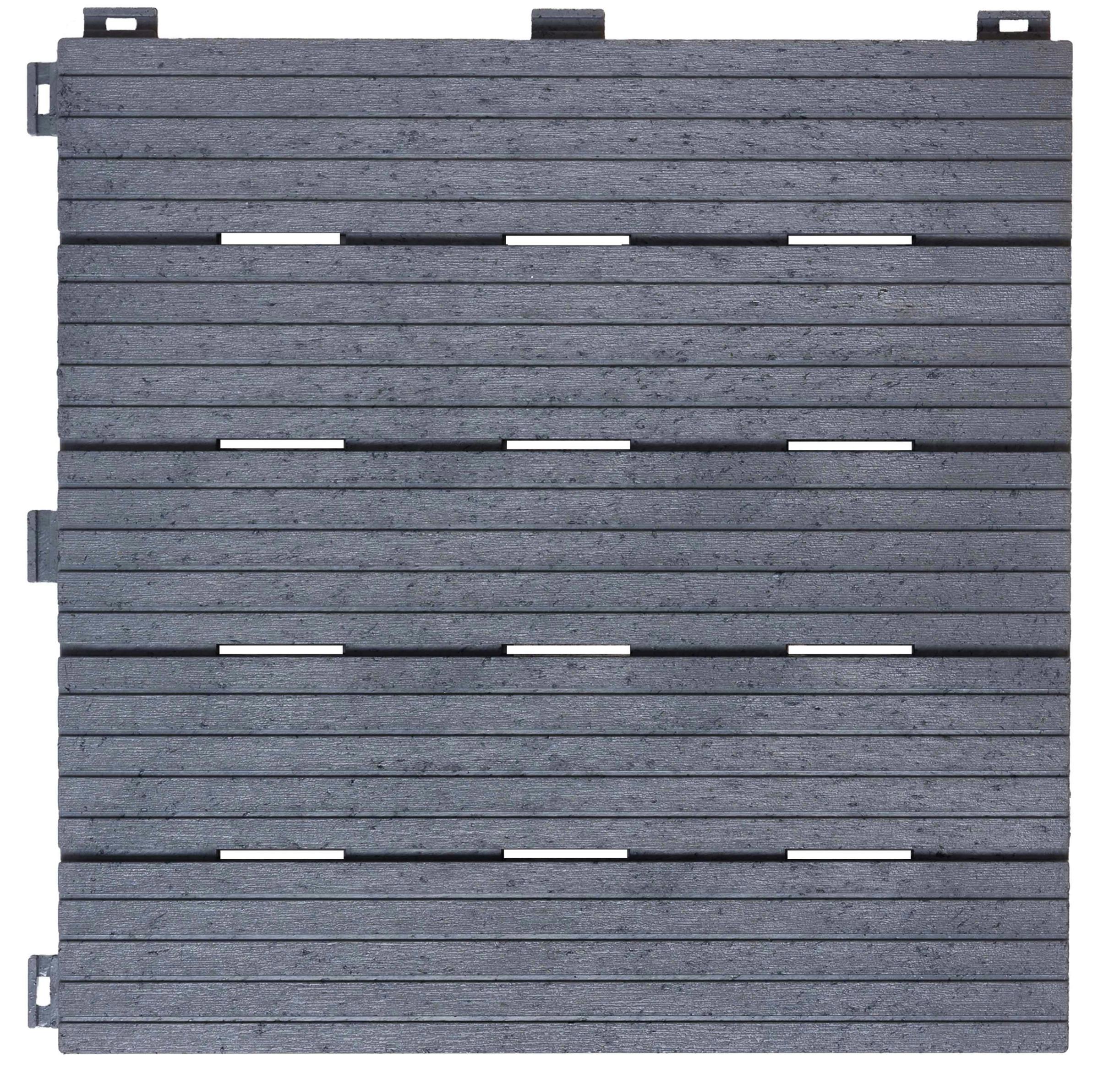 Rackhams Grey Cosmo Garden Patio Cosmopolitan Decking Tiles - Cool - 1 Tile (Sample)
