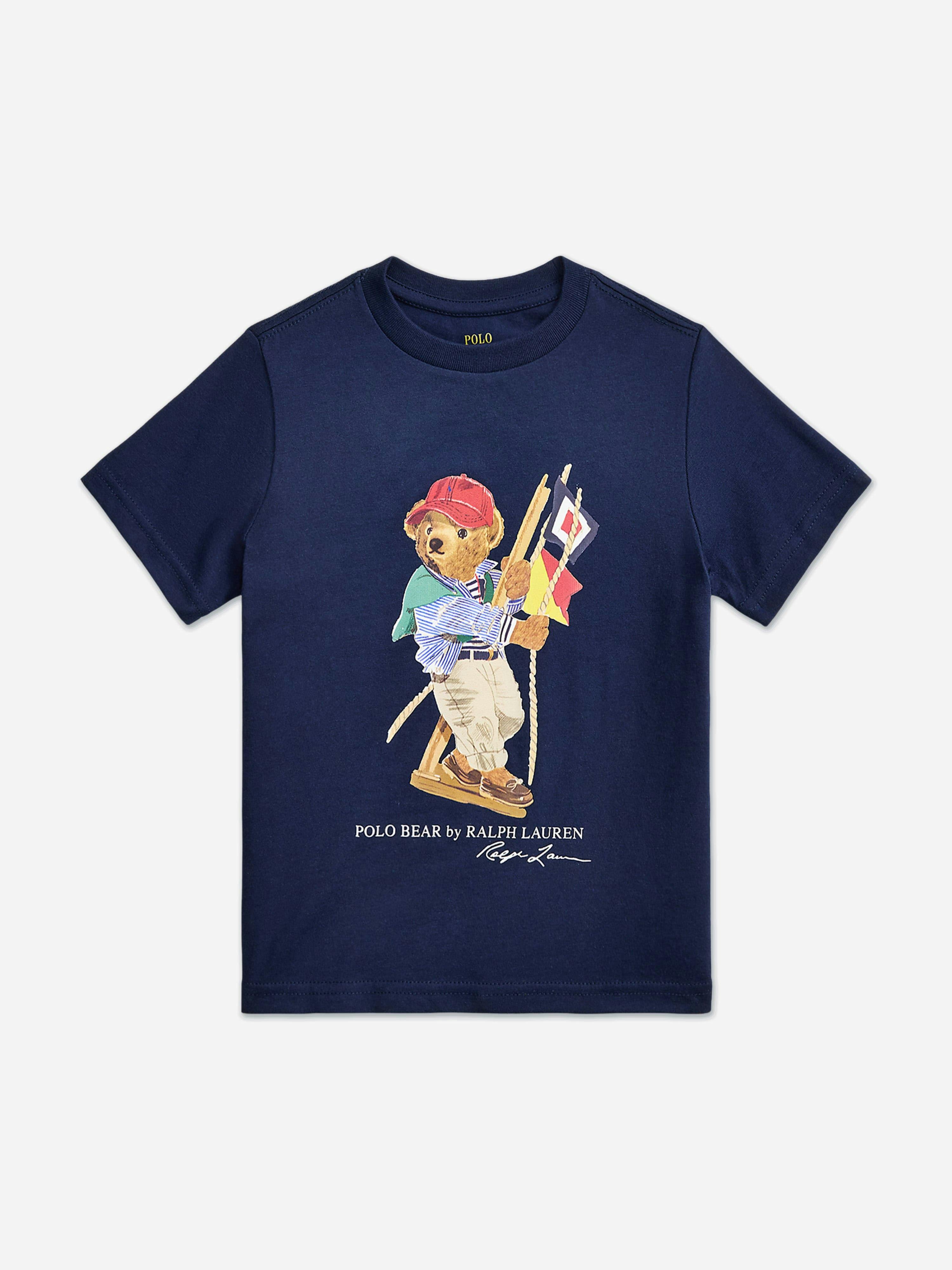 Ralph Lauren Kids Boys Ralph Lauren Polo Bear Jersey T-Shirt In Navy - Navy - 6 Yrs