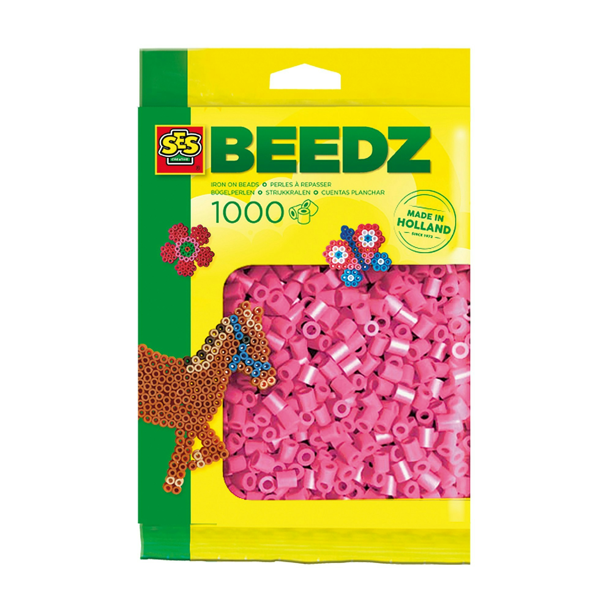 Ses Creative Pink Iron On Beads 1000