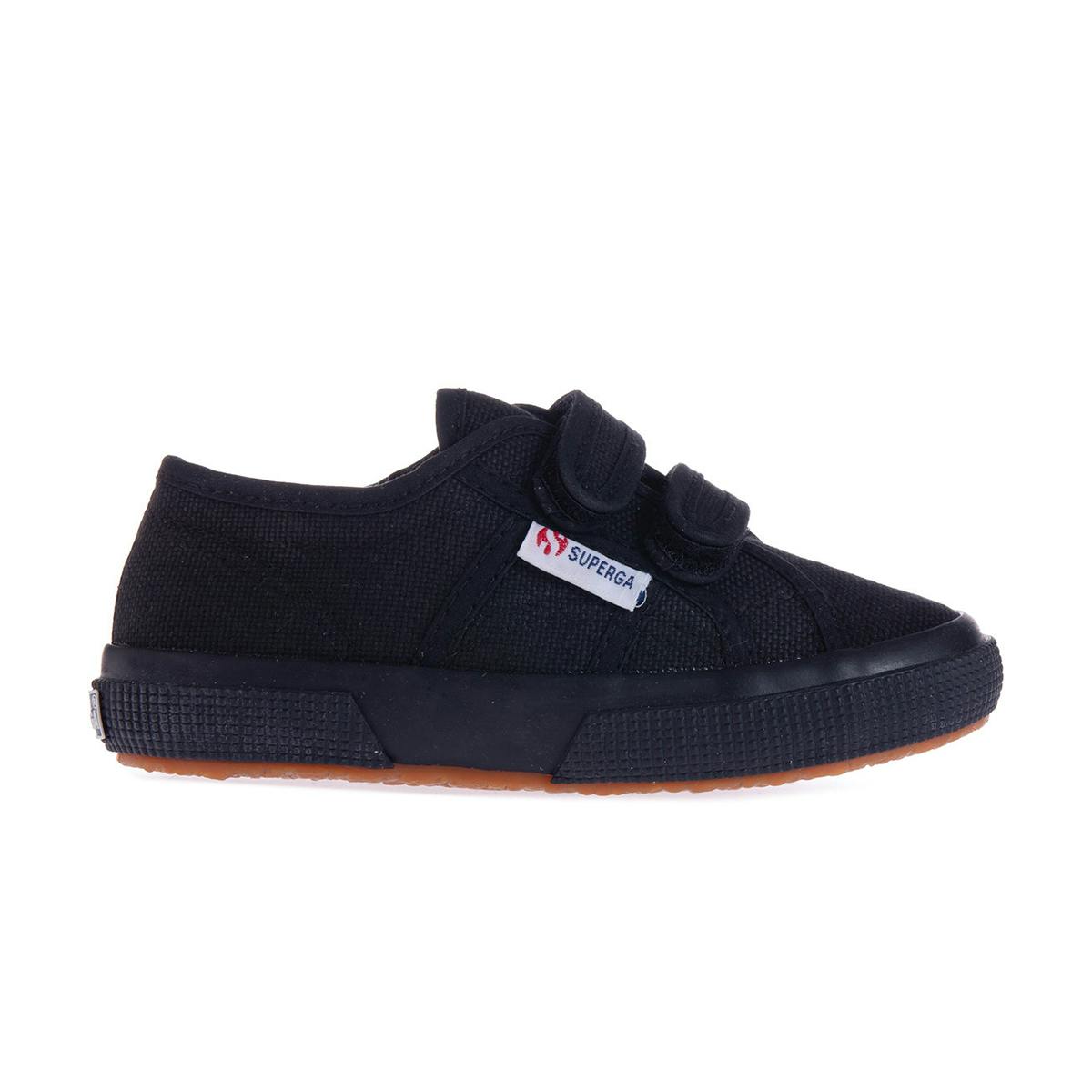 Superga Black Childrens 2750 Jstrap Trainers - 5.5 Uk Child - 100% Mixed