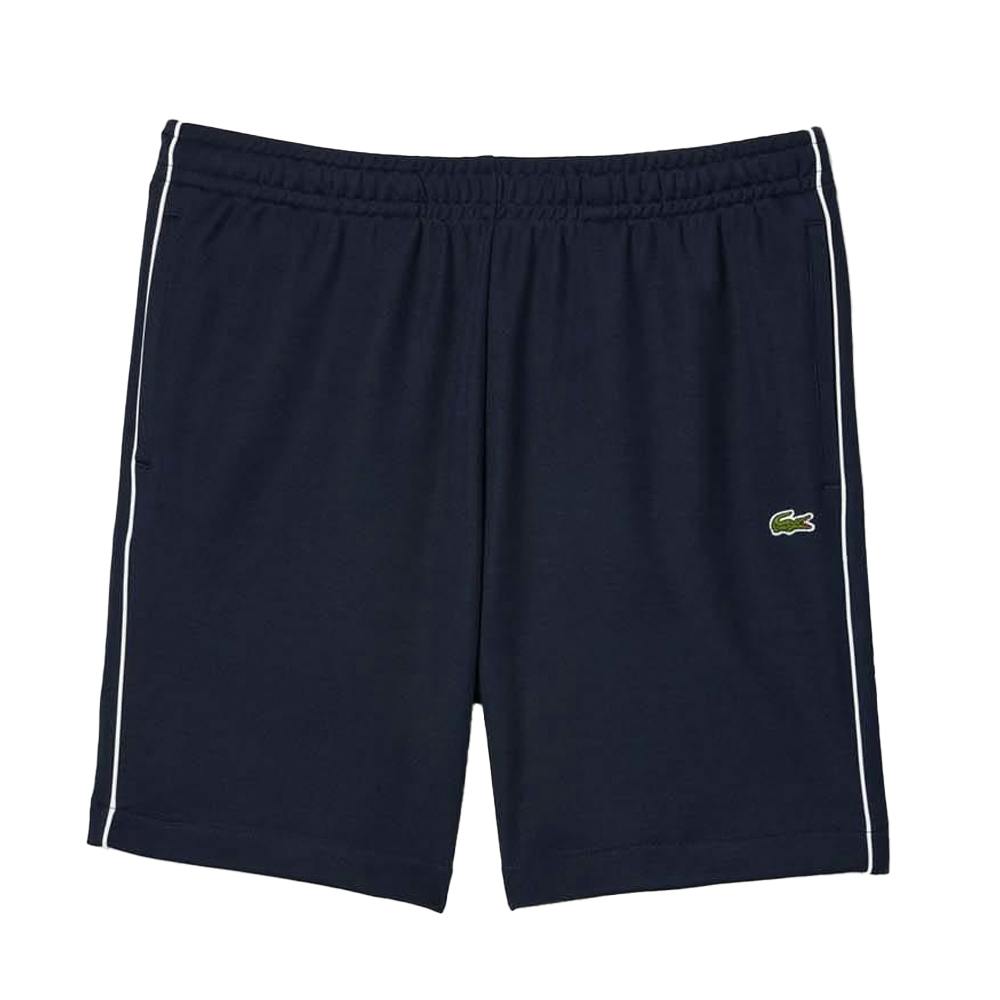 Lacoste Men's Blue Paris Interlock Regular Shorts - S - 71% Cotton/25% Polyester/4% Elastane