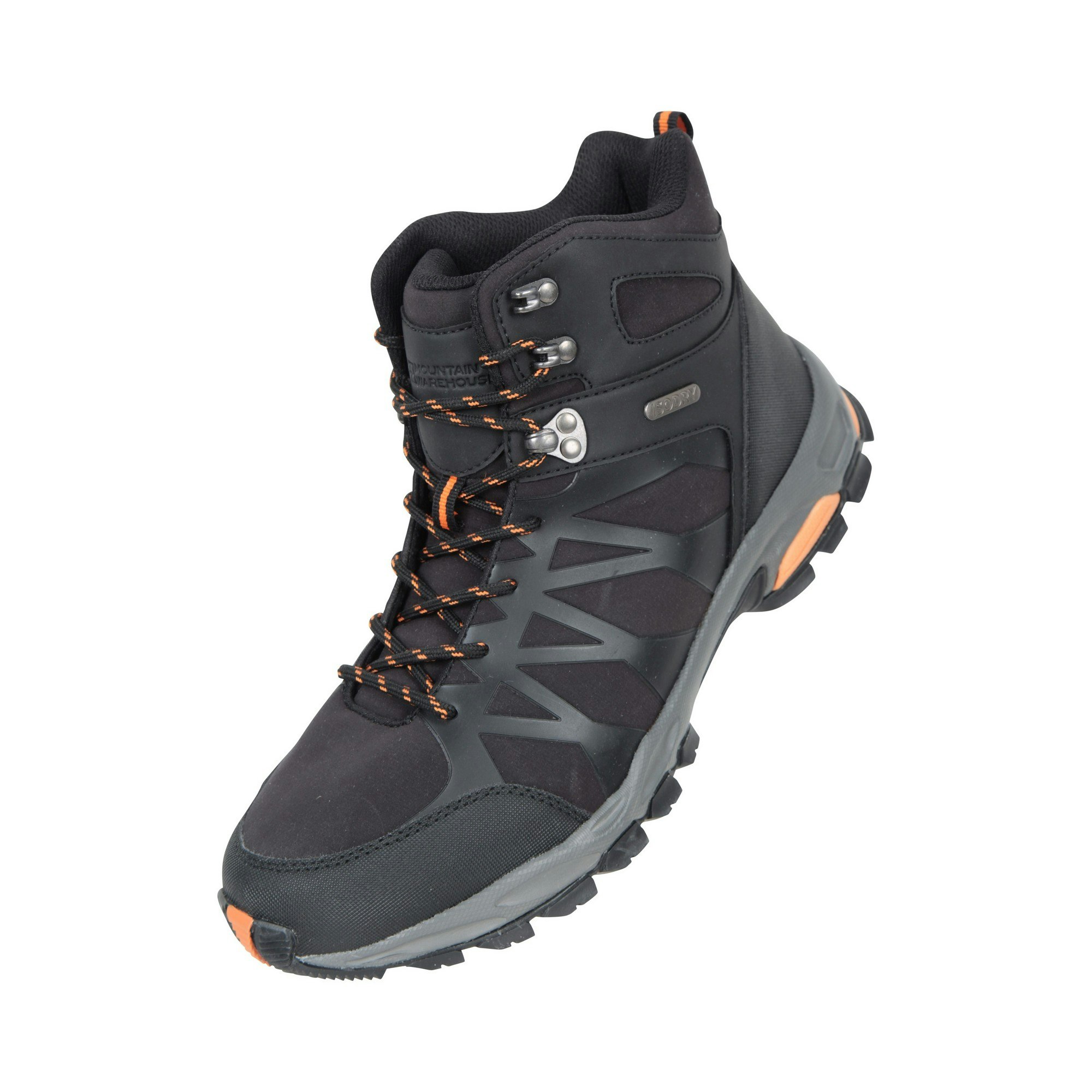 Mountain Warehouse Men's Black Trekker Ii Softshell Hiking Boots - Size 6 Uk