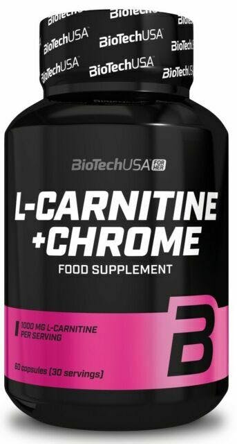 BiotechUSA L-Carnitine + Chrome Diet Weight Loss Support Pills  - 60 caps - Image 7