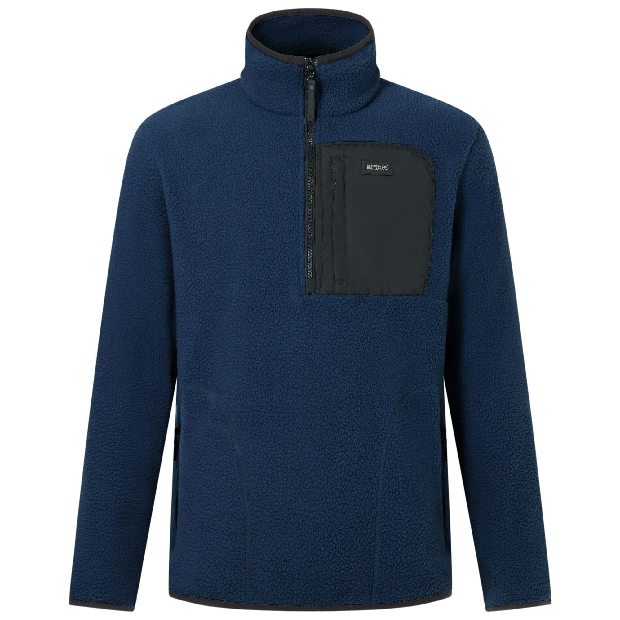 Regatta Men's Navy Frankie Borg Quarter Zip Fleece Jacket - Size M - Image 3