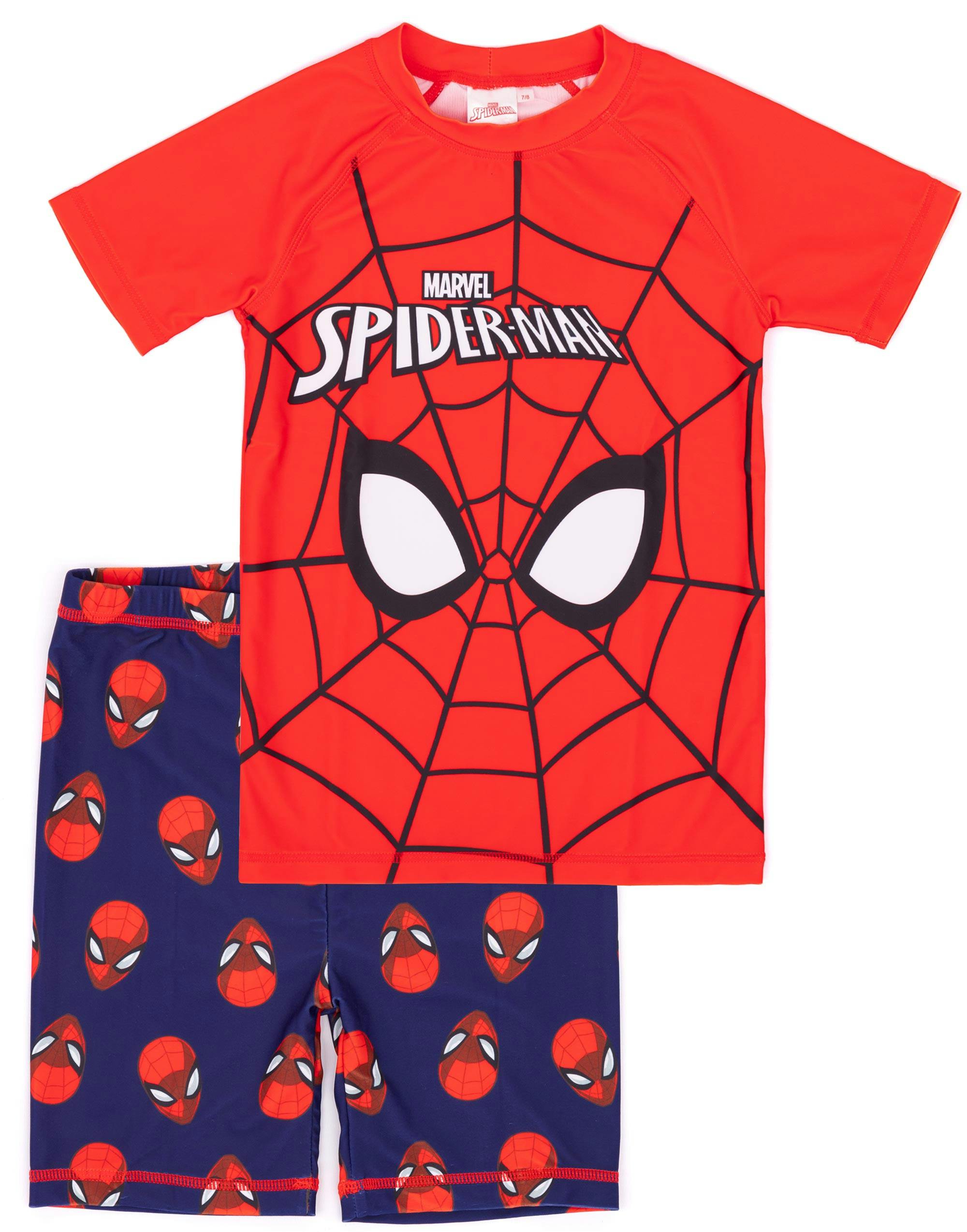 Vanilla Underground Boys Red Marvel Spider-Man 2 Piece Swim Set - 8-9 Years