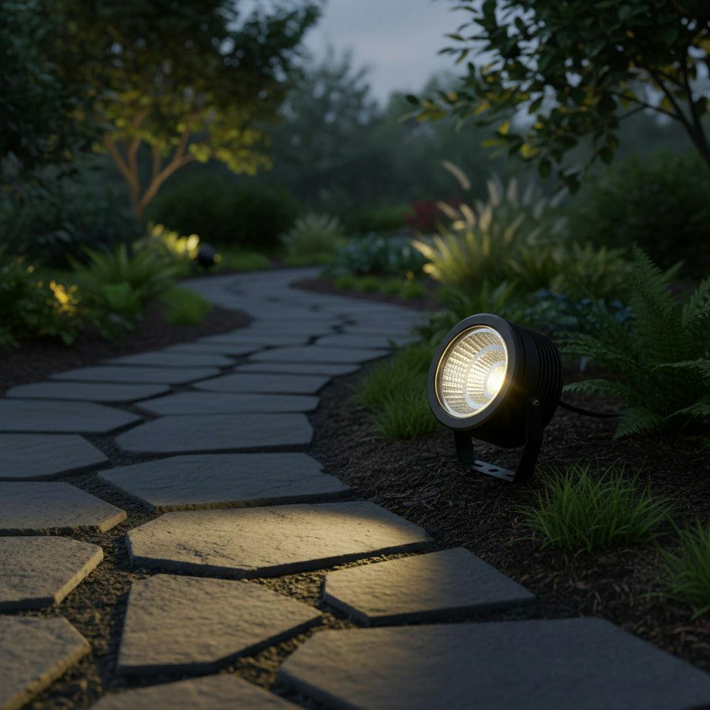 Ultra Beam Lighting Black/Light 12 Watt Led Pathway Stake