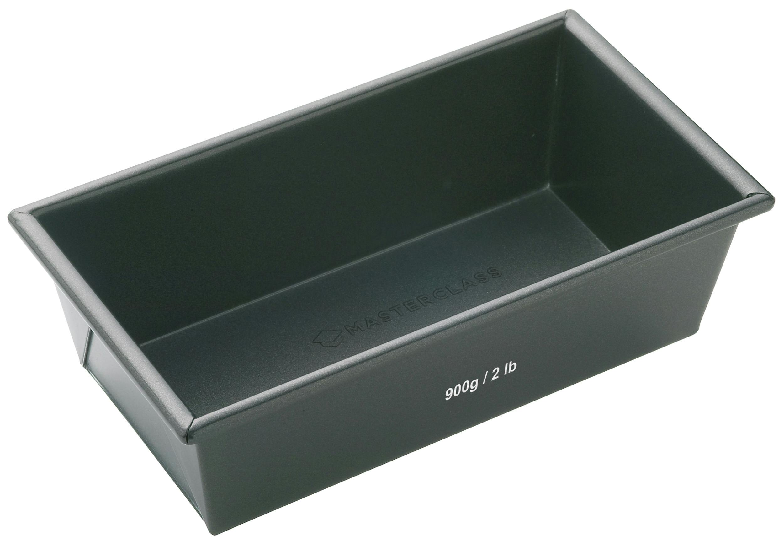Rackhams Grey Non-Stick 2Lb Box Sided Loaf Pan - Steel - Baking Tin