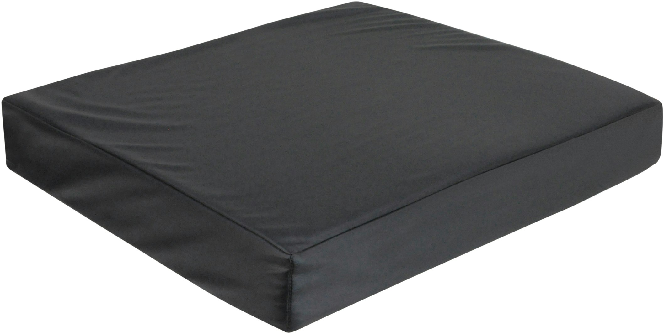 Aidapt Black Vinyl Wheelchair Cushion Memory Foam 406X406x50