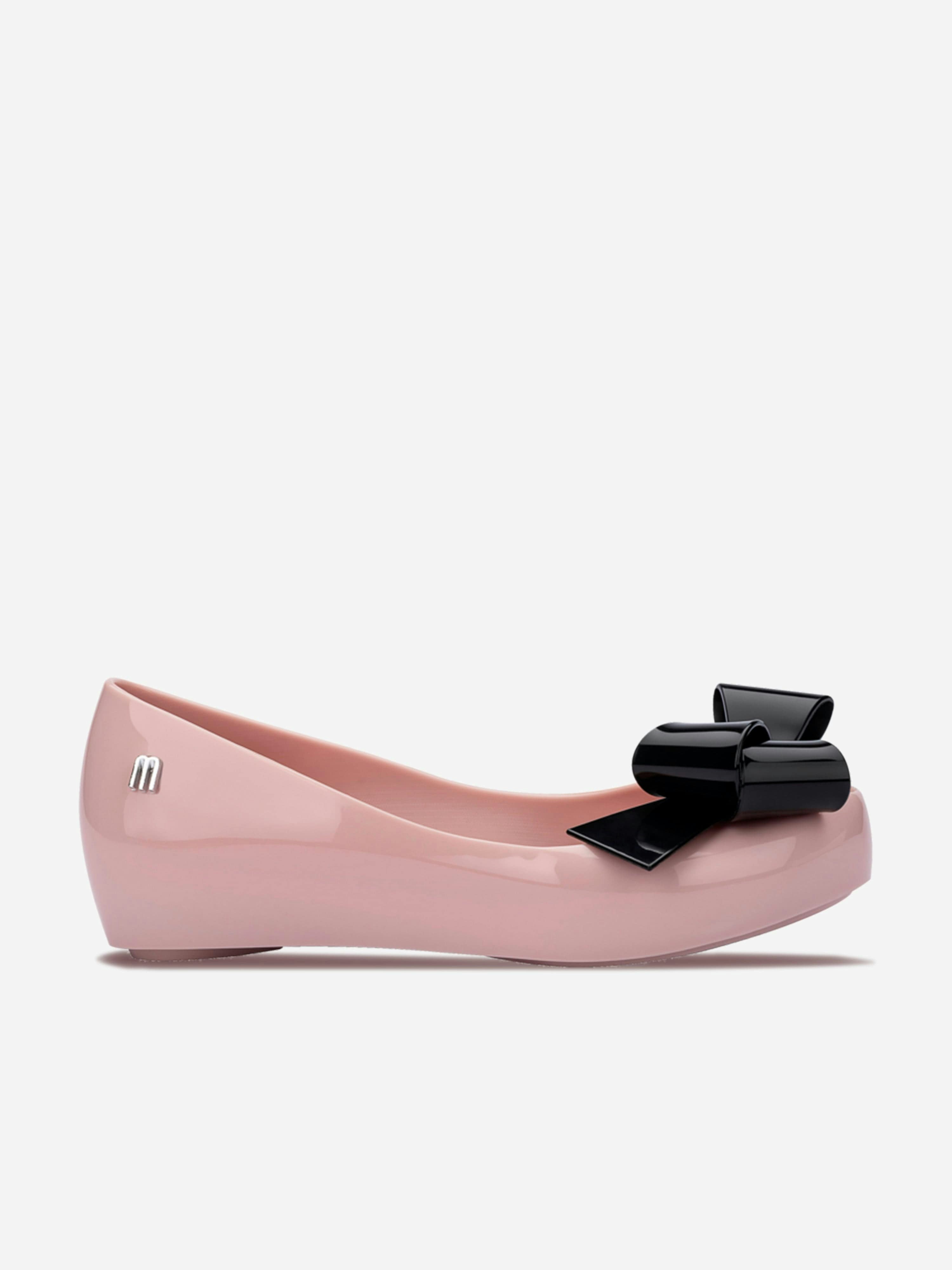 Mini Melissa Girls Pink Ultra Classy Ballerinas In - Eu30-Uk11