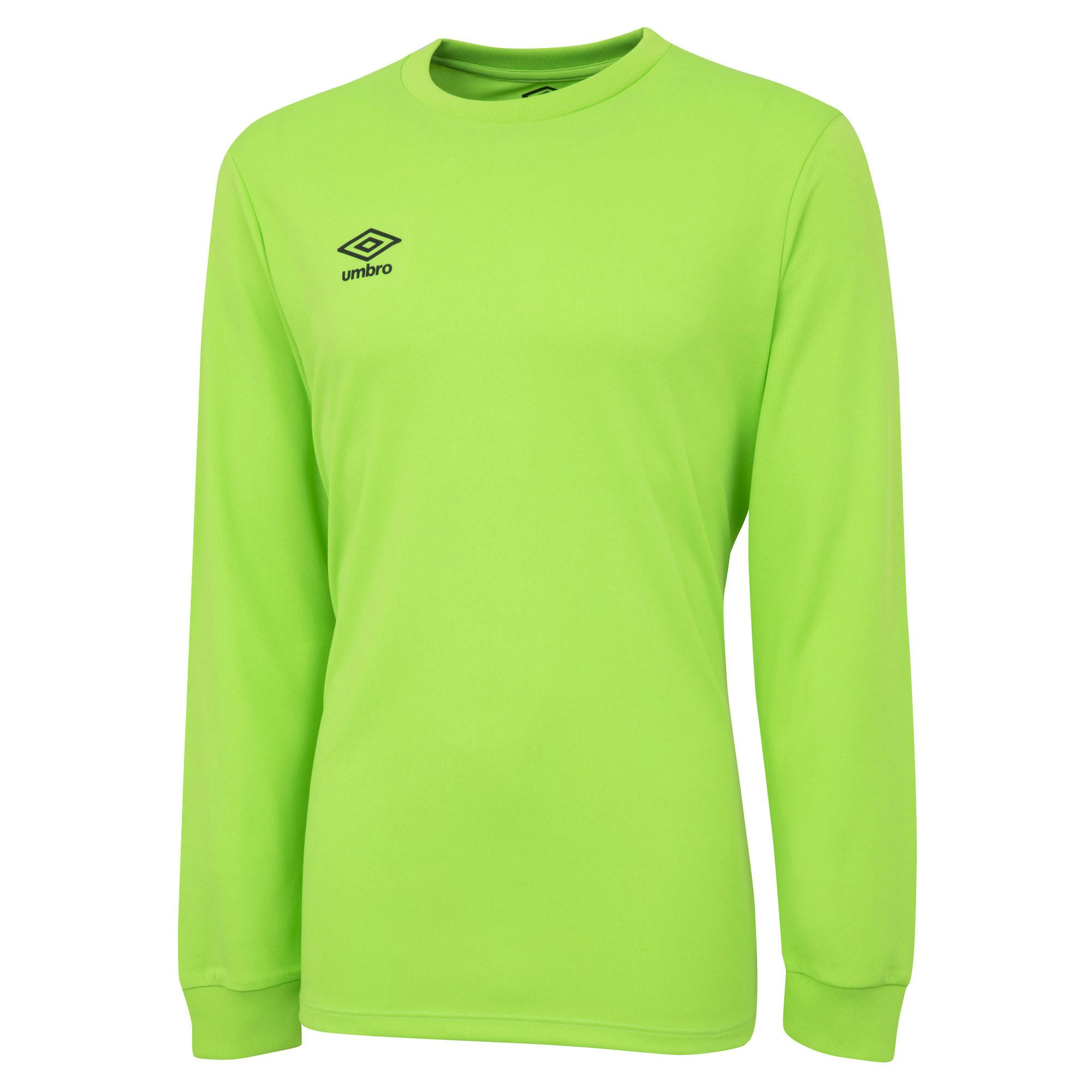 Umbro Boys Green Club Long-Sleeved Jersey - Gecko - L - Gecko - 100% Polyester