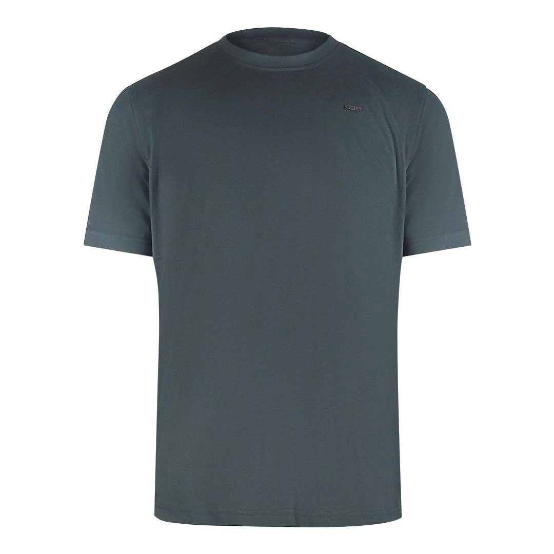 Diesel Men's Grey Small Logo Cotton T-Shirt - S - 100% Cotton